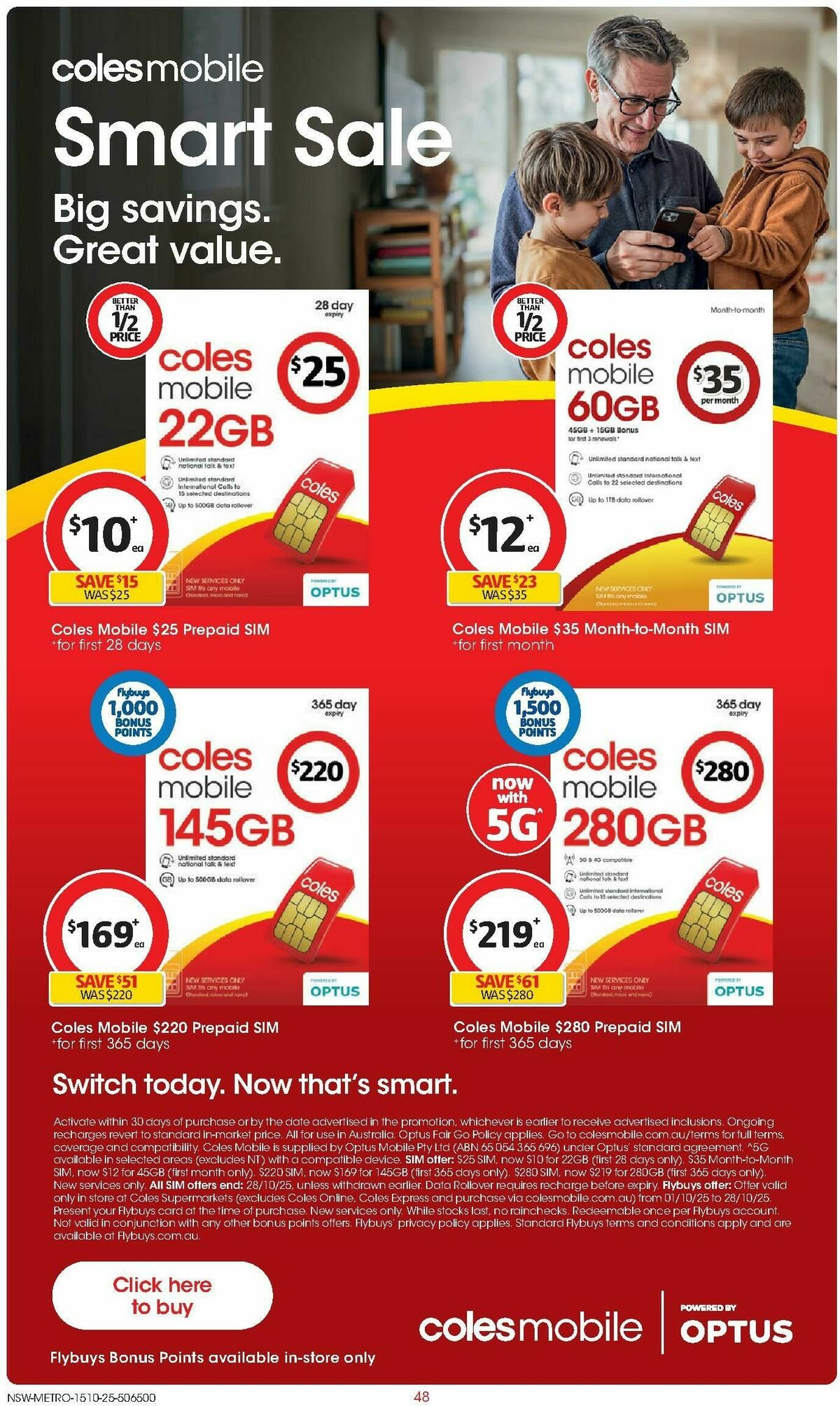 Coles Catalogues from 15 October