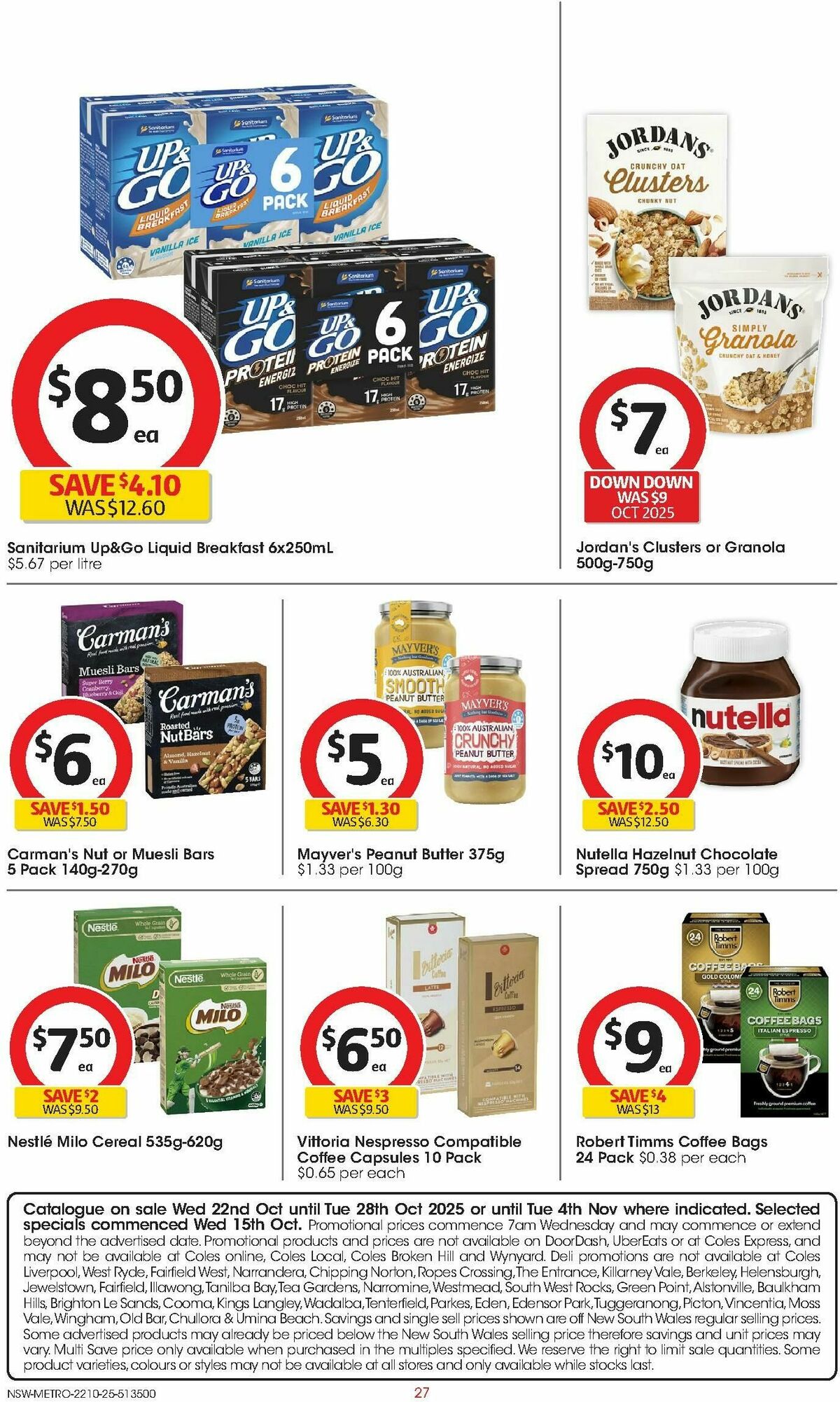 Coles Catalogues from 22 October