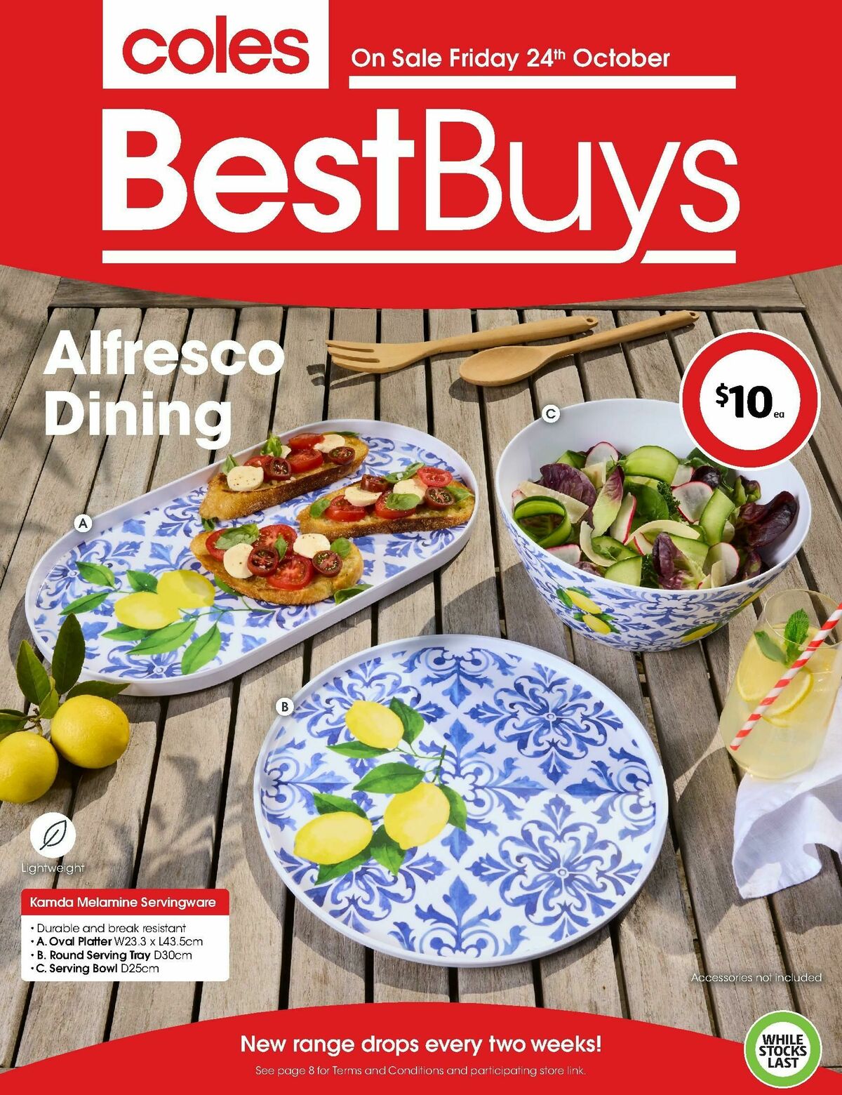 Coles Best Buys - Alfresco Dining Catalogues from 24 October