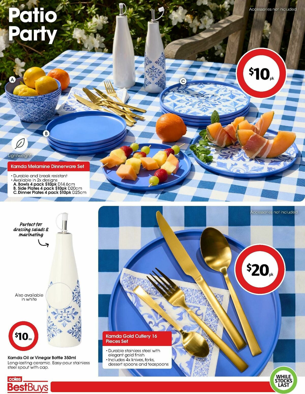 Coles Best Buys - Alfresco Dining Catalogues from 24 October