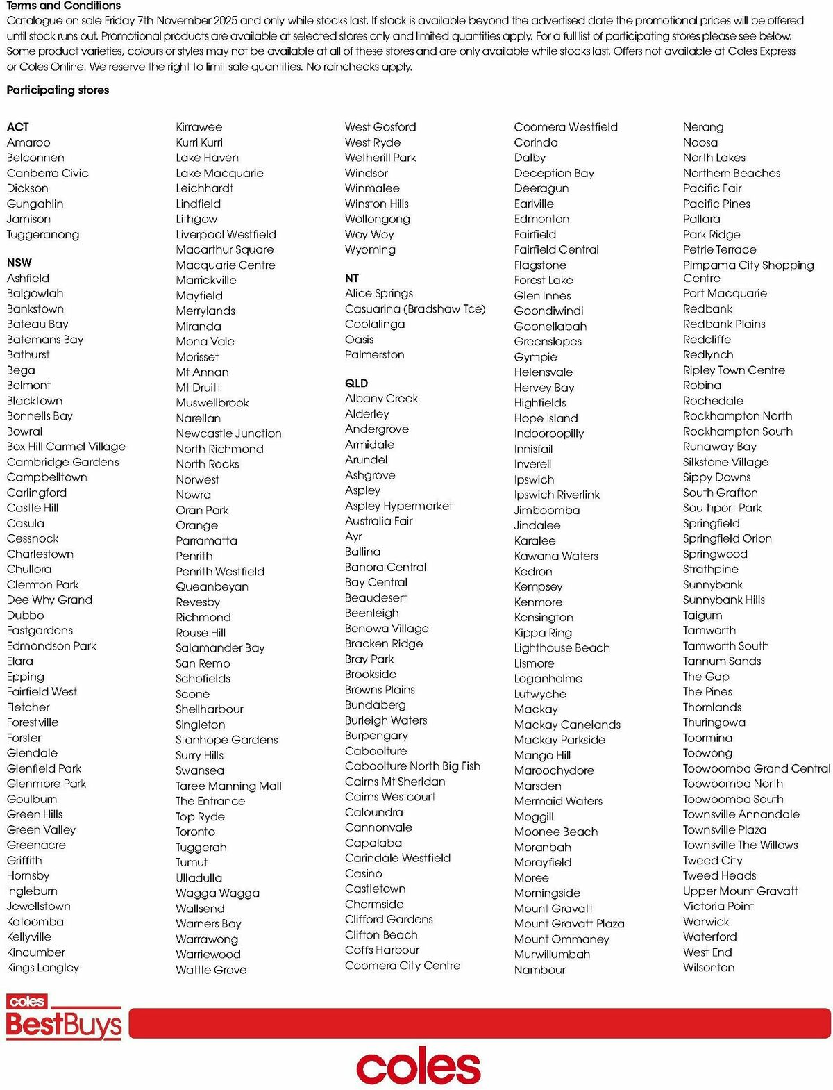 Coles Best Buys - Living Well Catalogues from 7 November