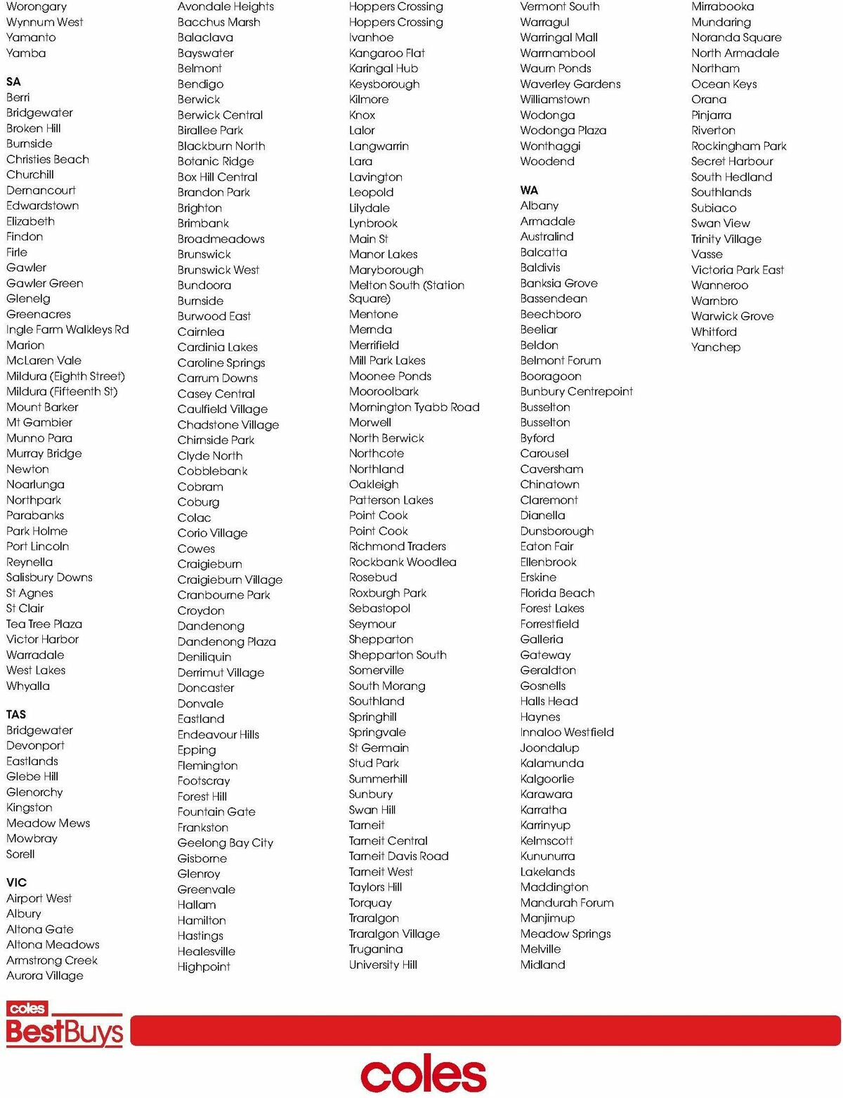 Coles Best Buys - Living Well Catalogues from 7 November