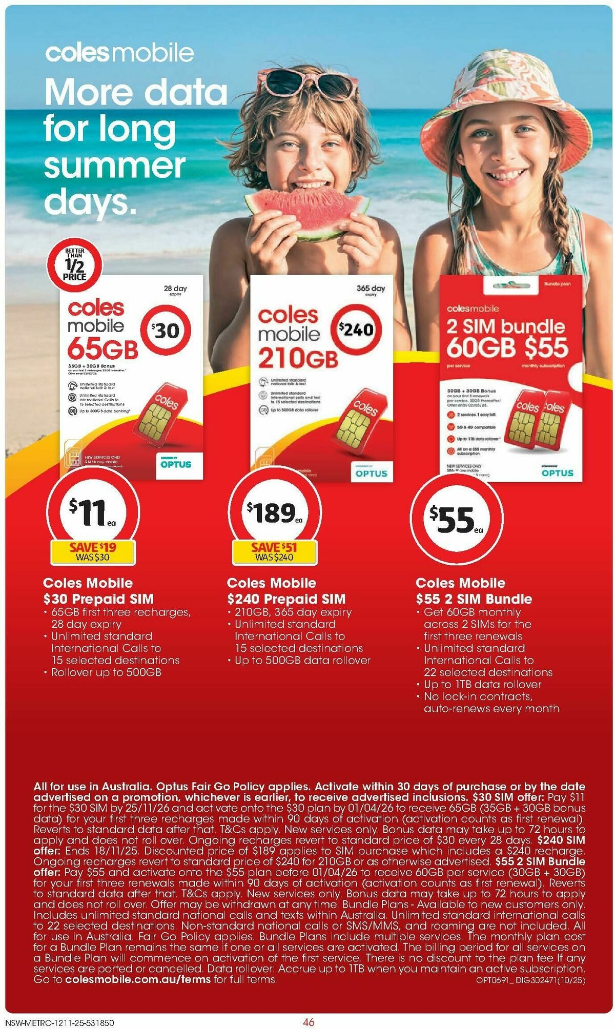 Coles Catalogues from 12 November