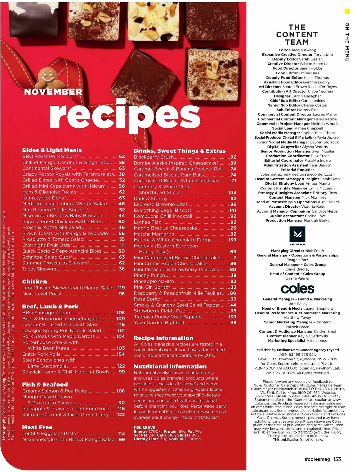 Coles Magazine November Catalogues from 1 November