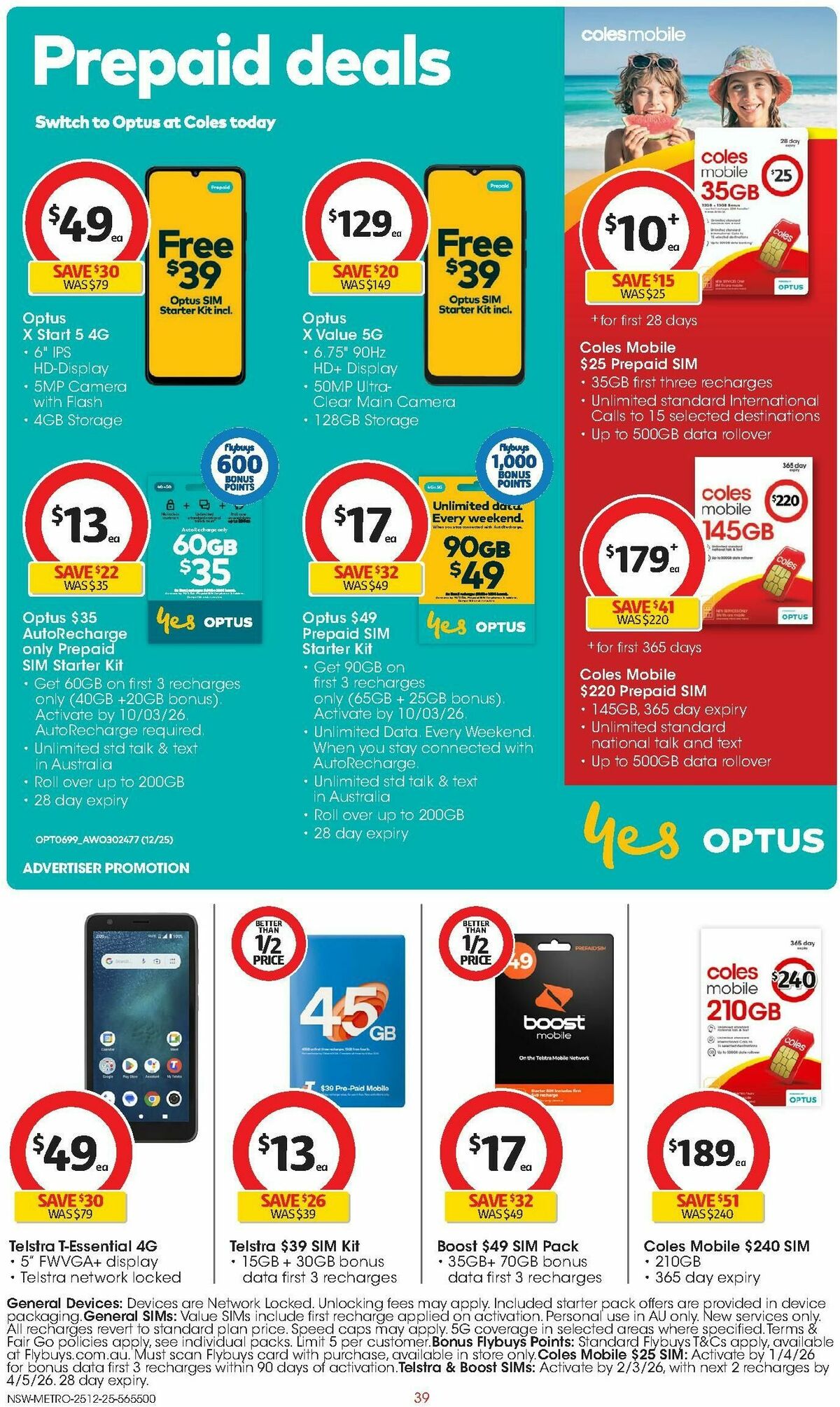 Coles Catalogues from 25 December