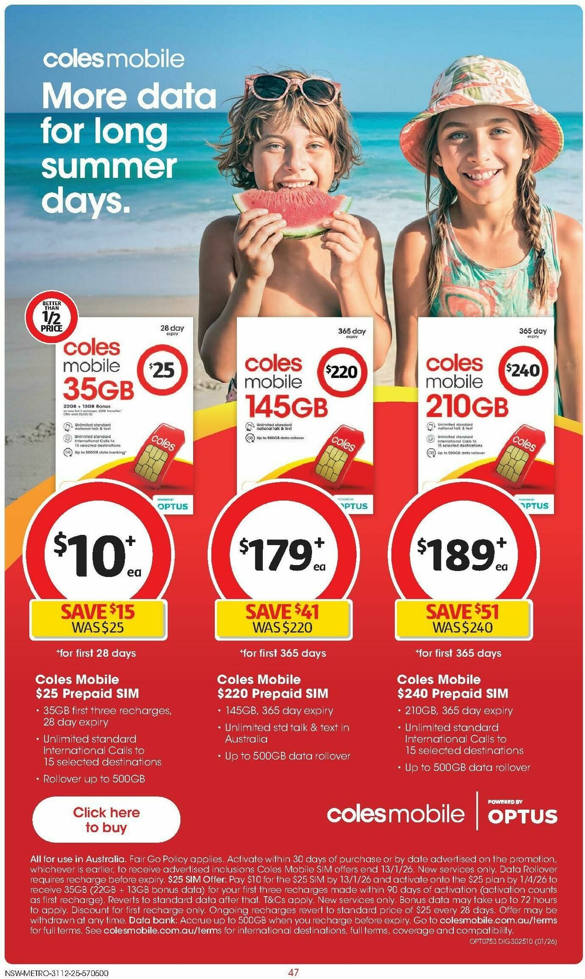 Coles Catalogues from 31 December