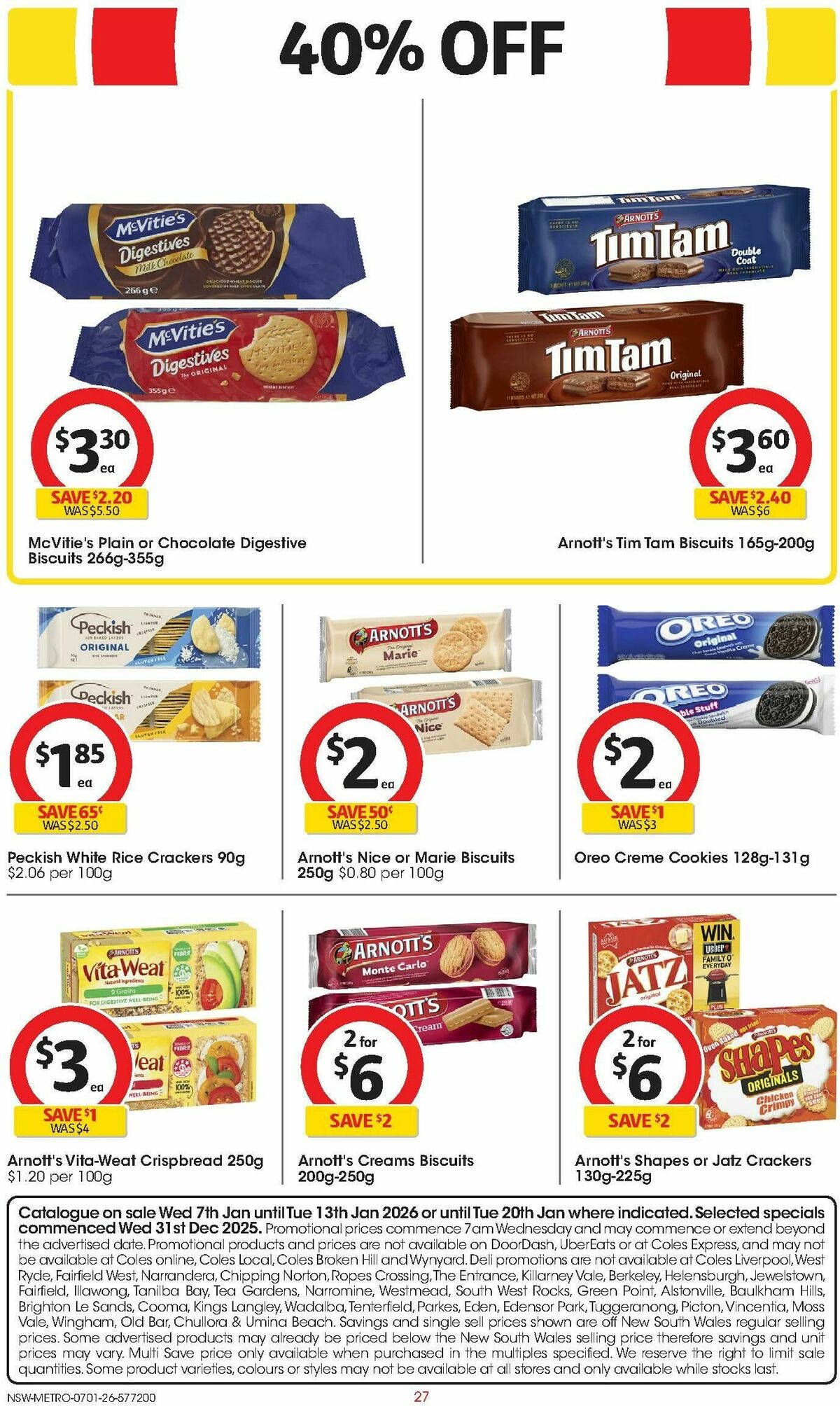 Coles Catalogues from 7 January