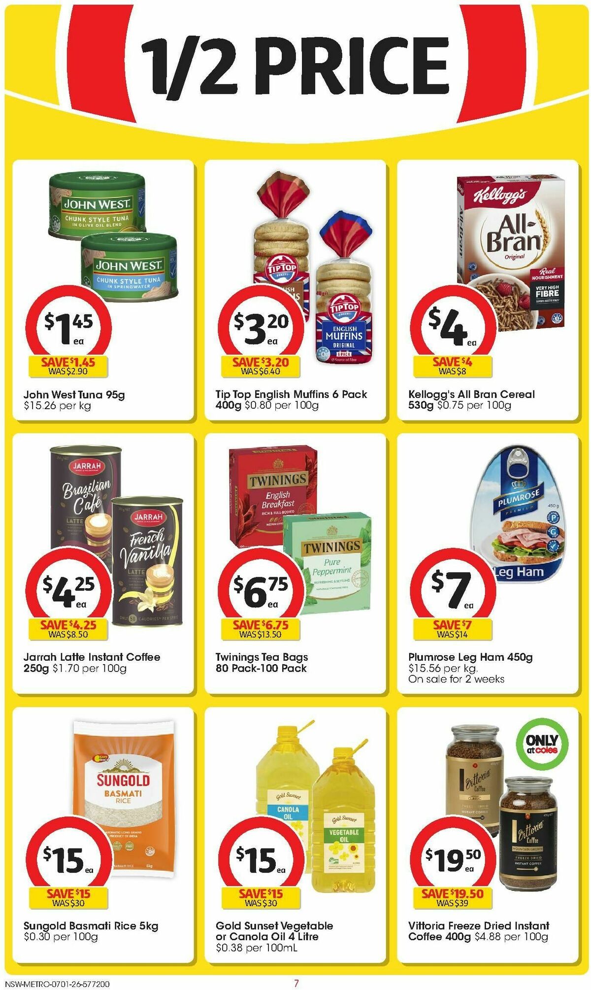 Coles Catalogues from 7 January