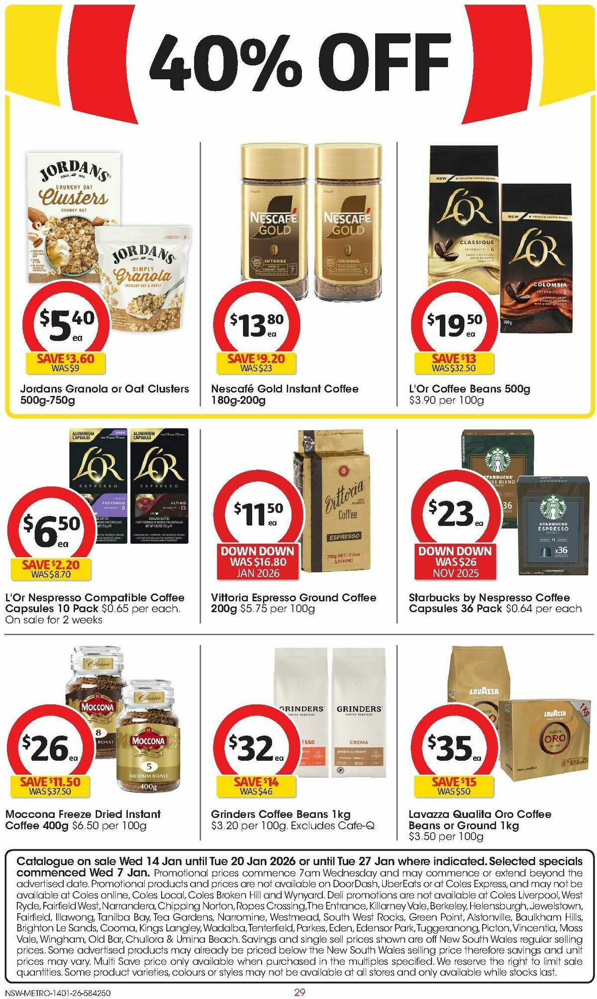 Coles Catalogues from 14 January