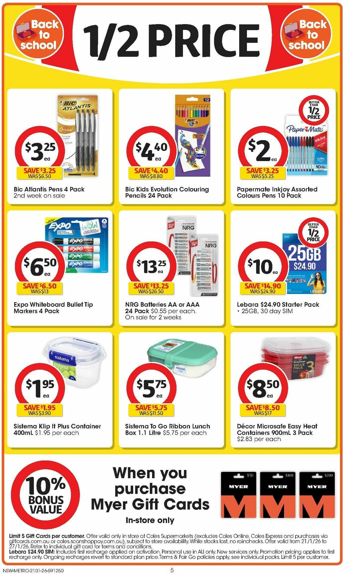 Coles Catalogues from 21 January