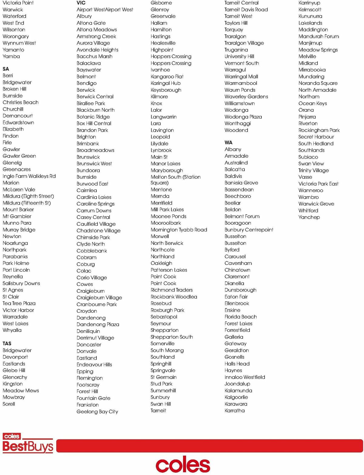 Coles Best Buys - Cleaner Living Catalogues from 30 January