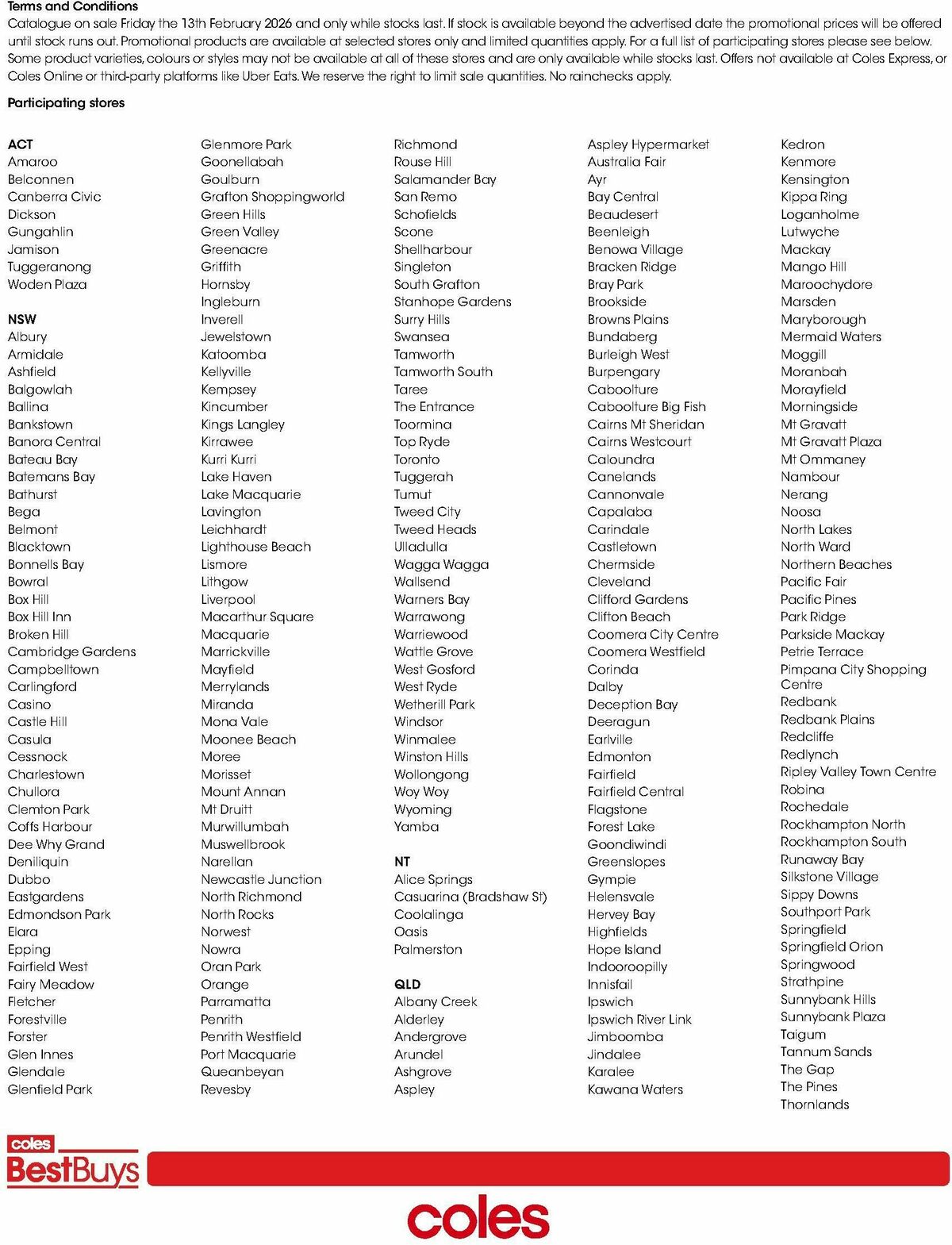 Coles Best Buys - Project Home Catalogues from 13 February