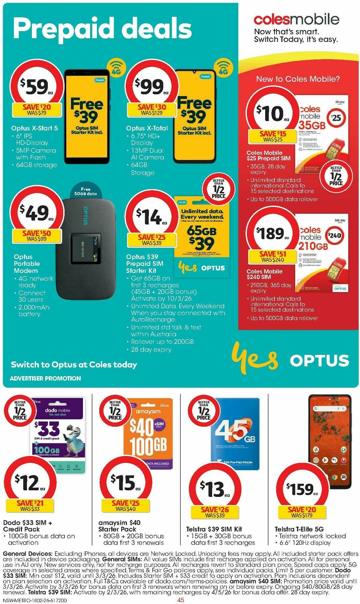 Coles Catalogues from 18 February