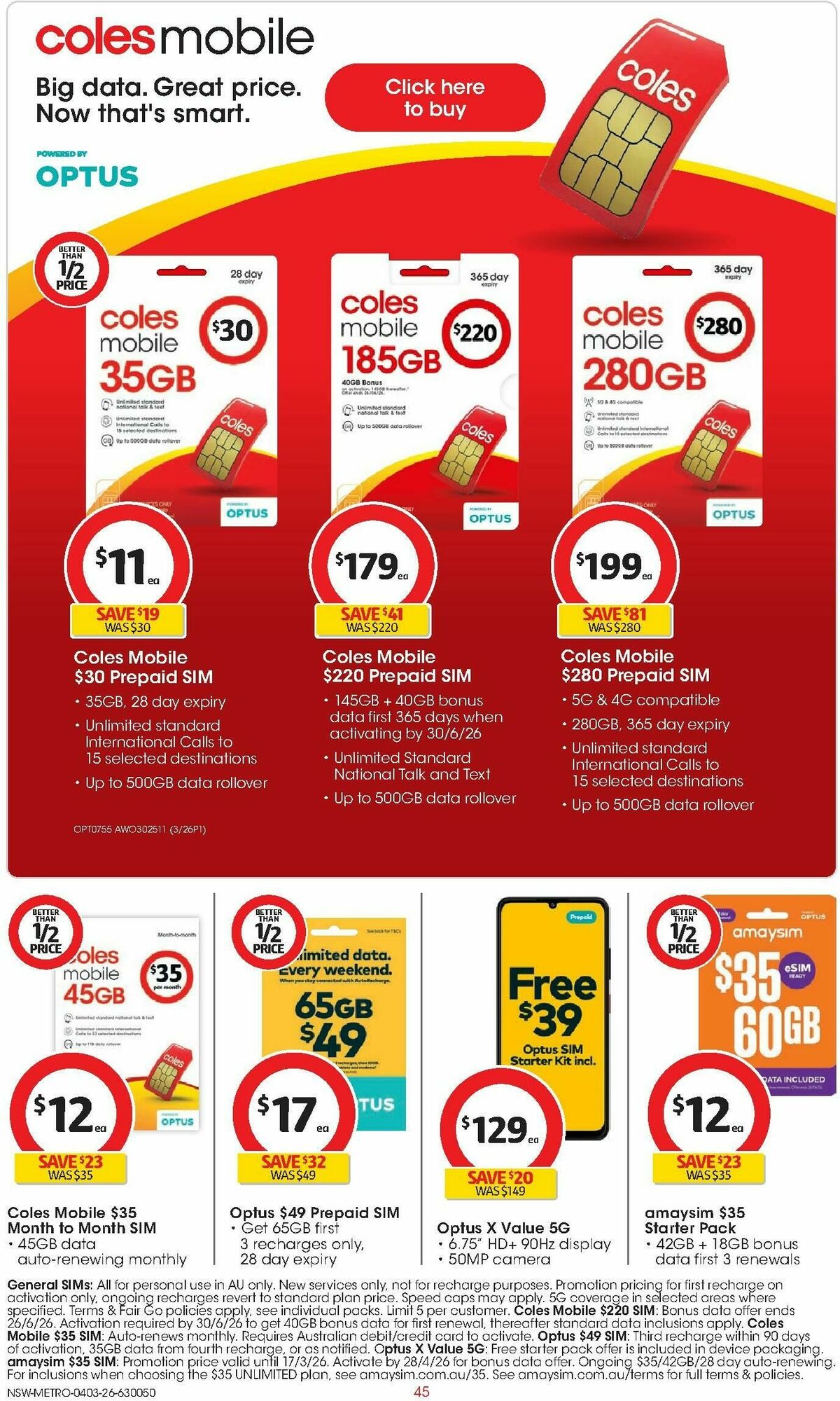 Coles Catalogues from 4 March