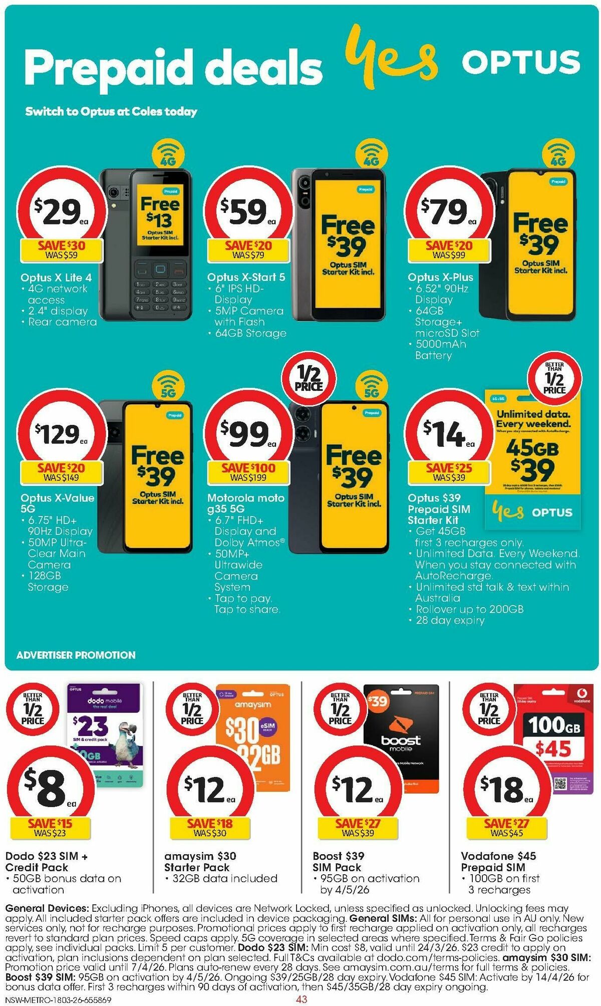 Coles Catalogues from 18 March