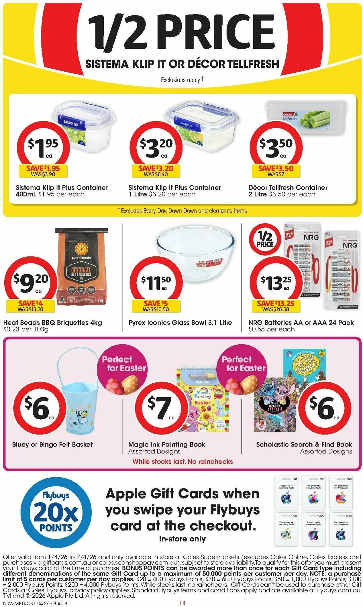 Coles Catalogues from 1 April