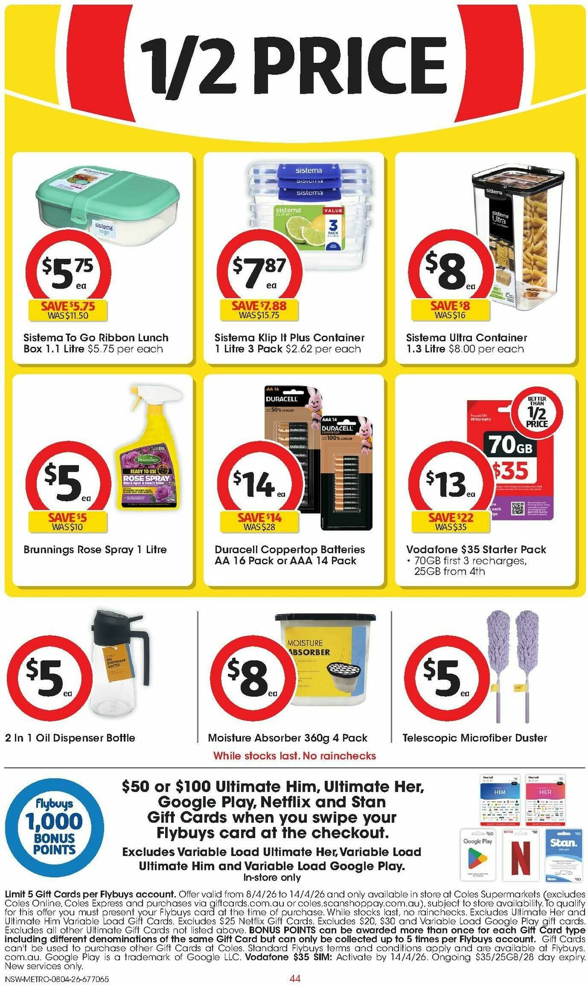 Coles Catalogues from 8 April