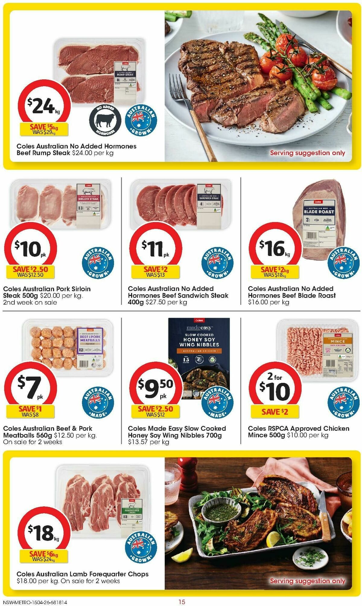 Coles Catalogues from 15 April