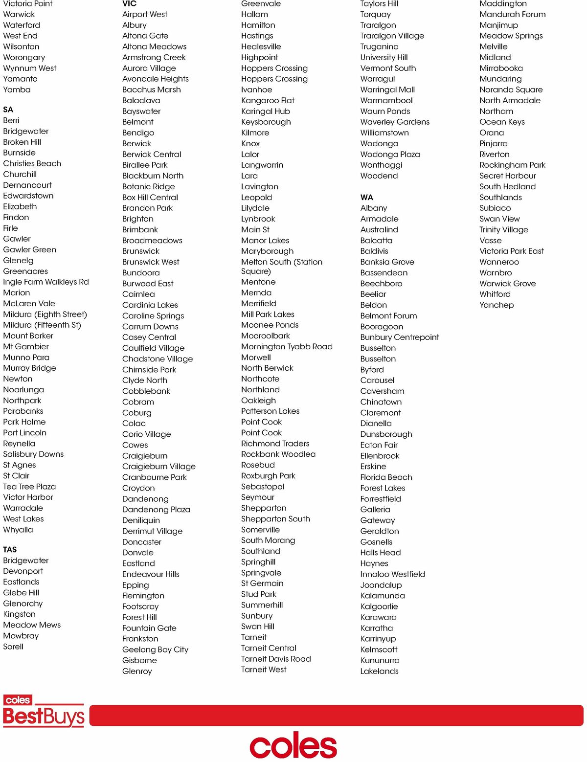 Coles Best Buys - Better Living Catalogues from 24 April