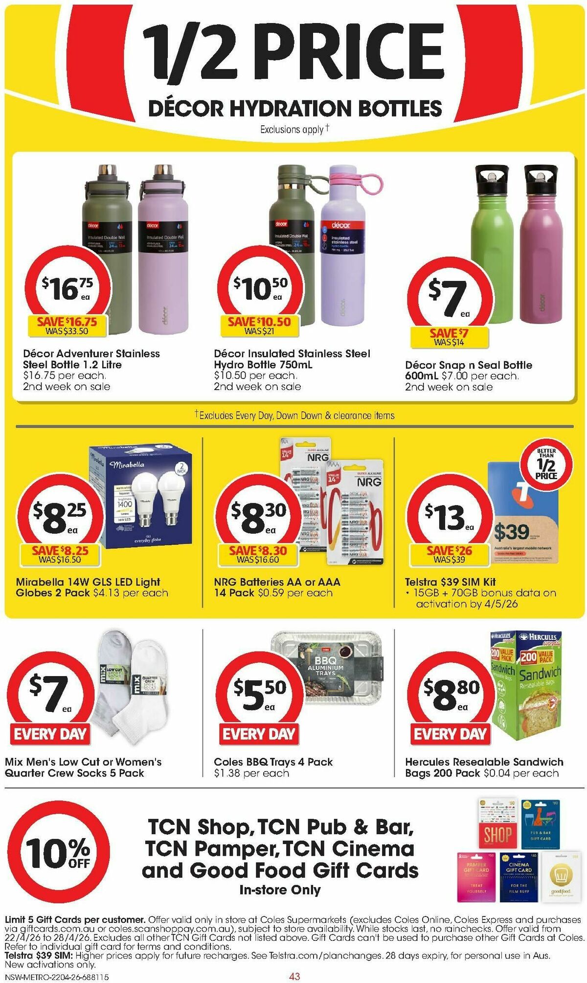 Coles Catalogues from 22 April