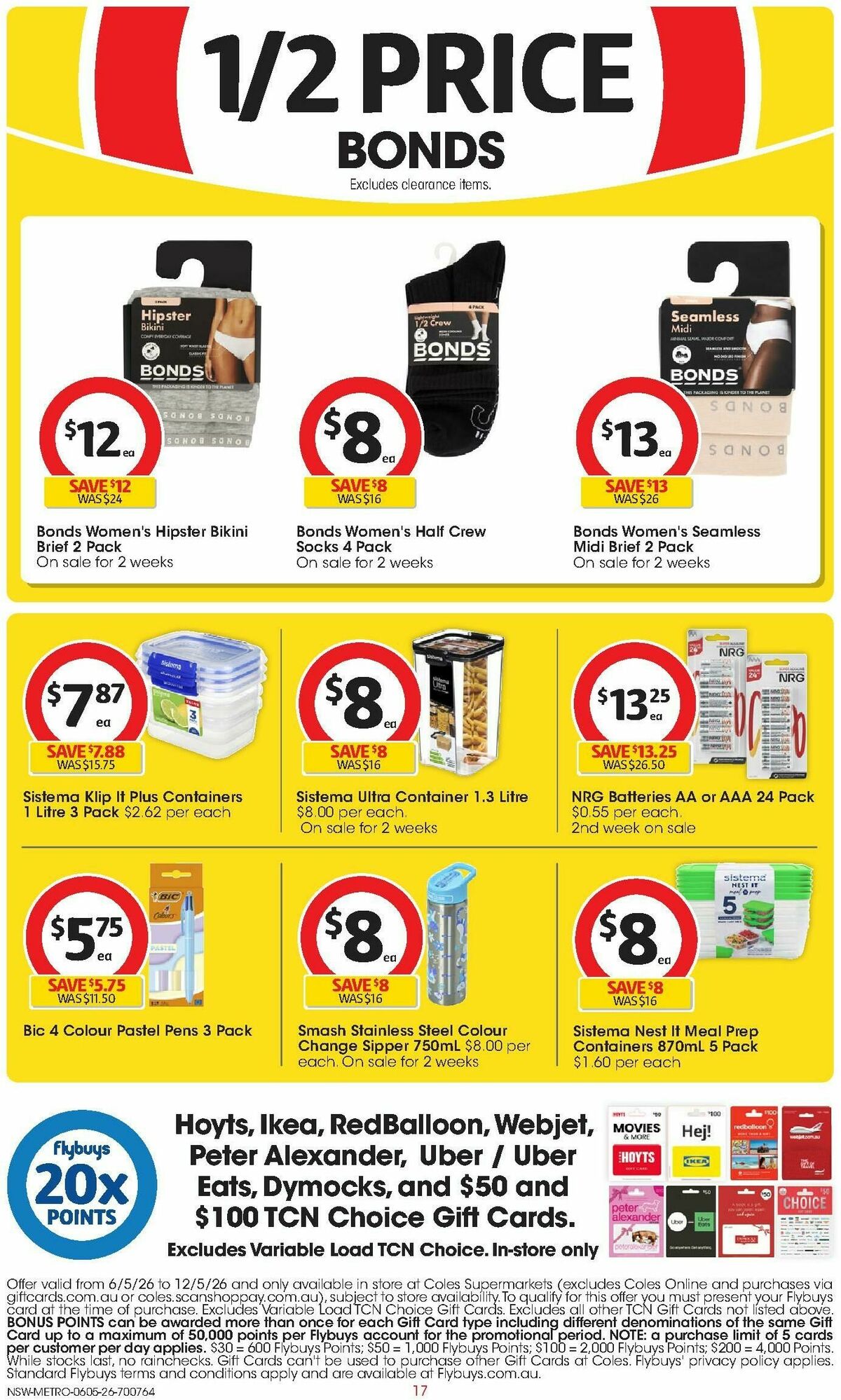 Coles Catalogues from 6 May