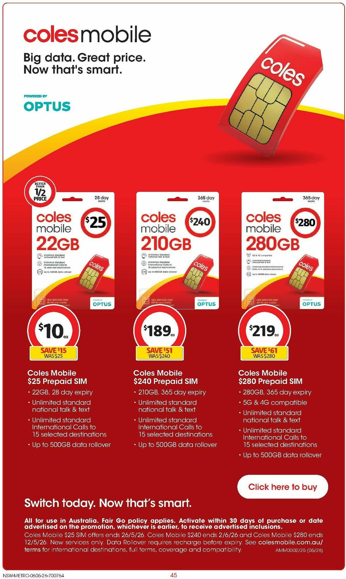 Coles Catalogues from 6 May
