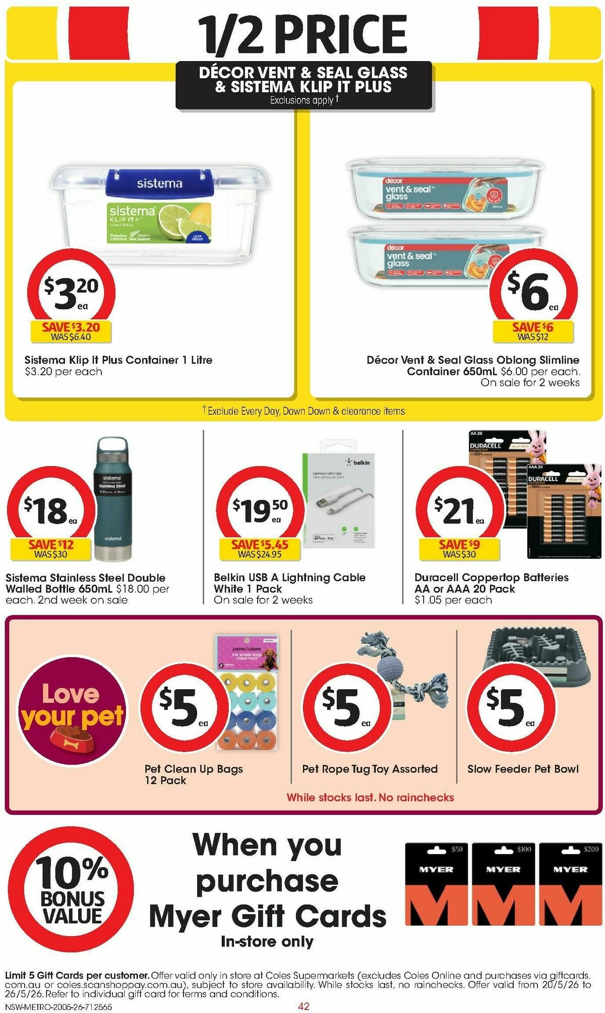 Coles Catalogues from 20 May