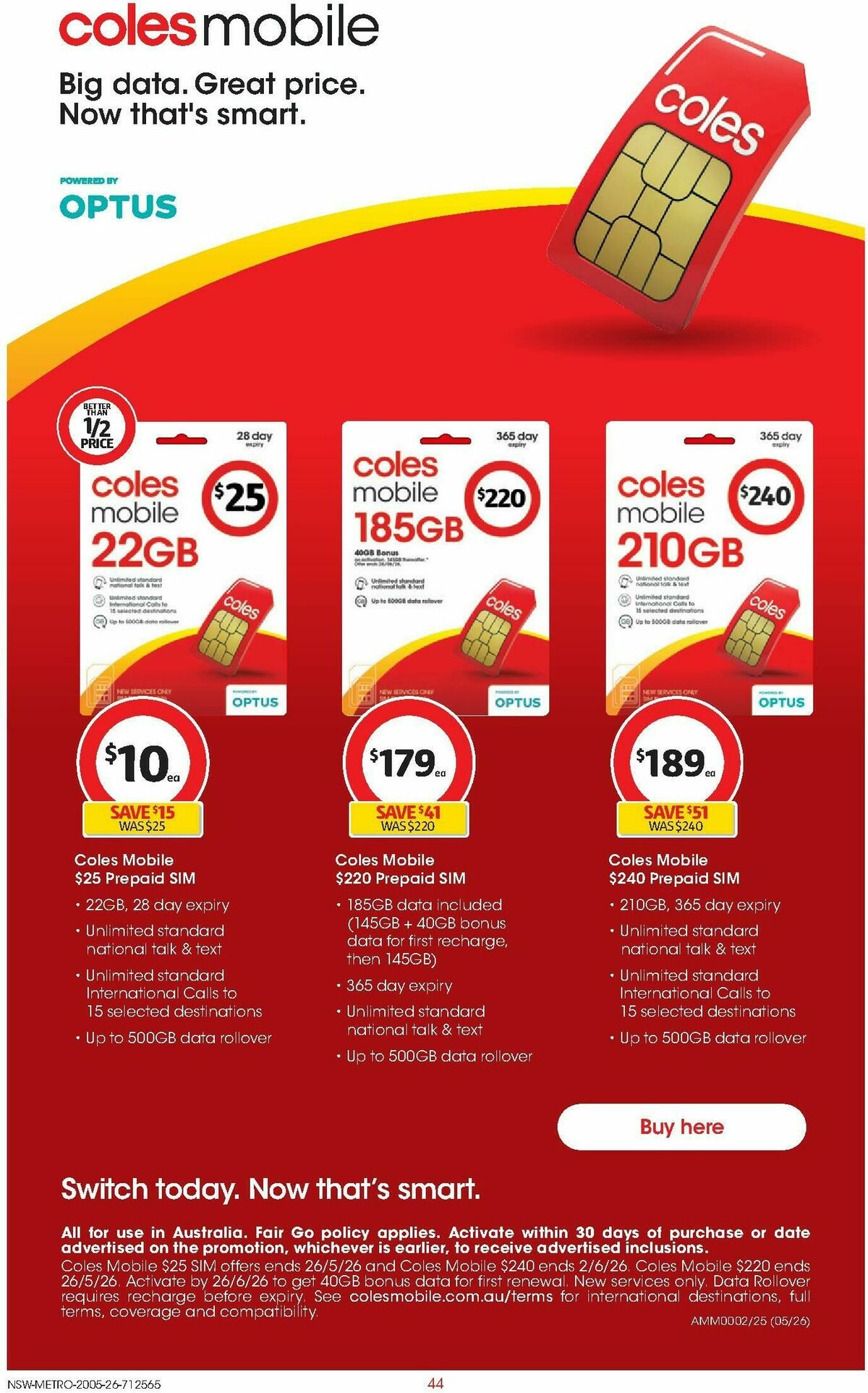 Coles Catalogues from 20 May