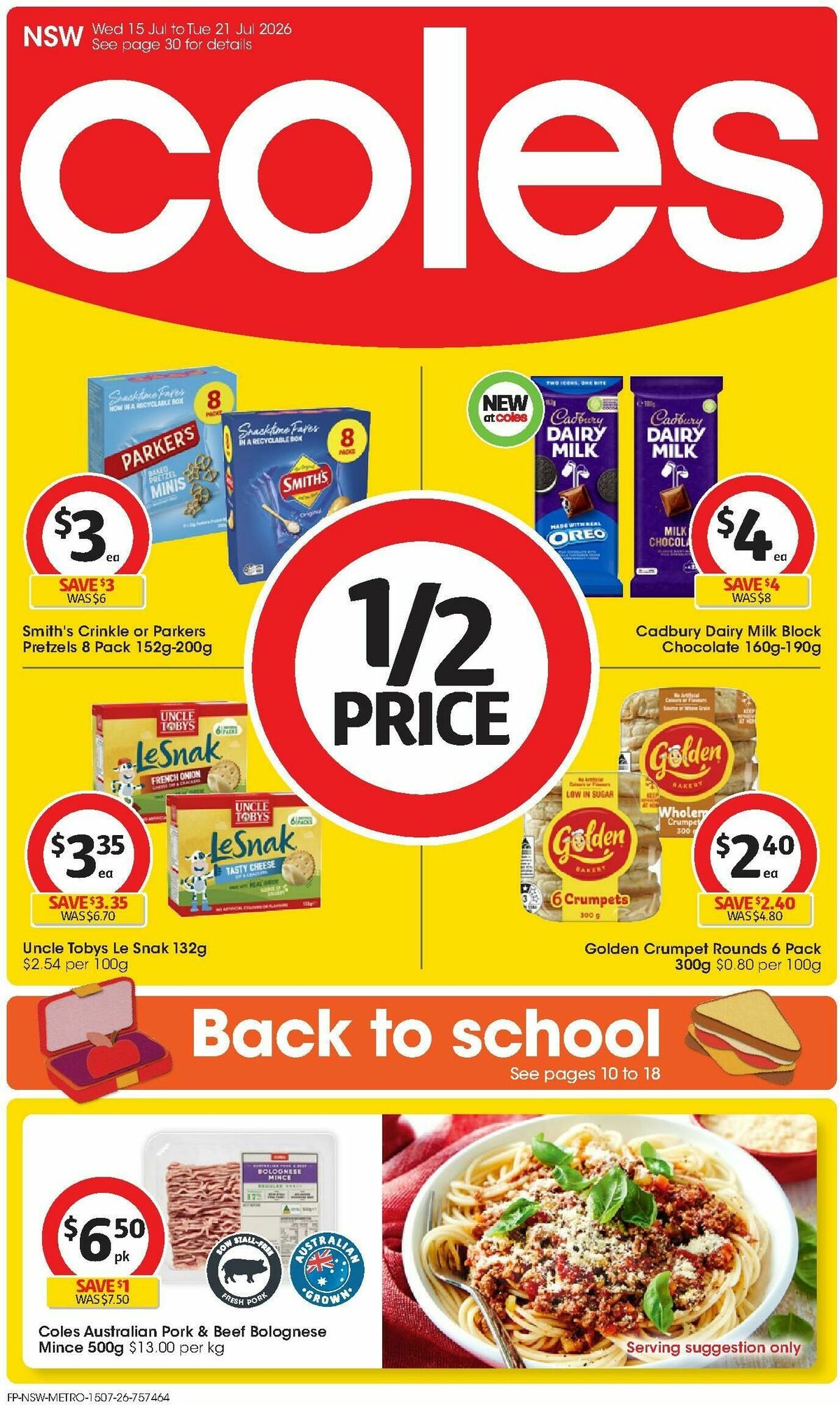 Coles Catalogues from 15 July
