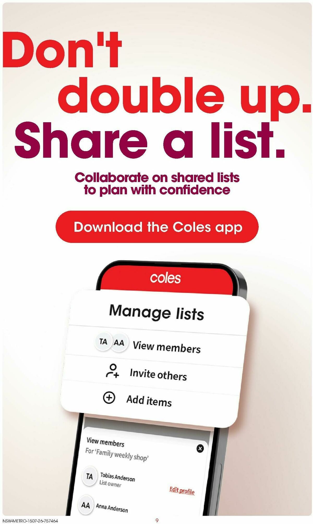 Coles Catalogues from 15 July