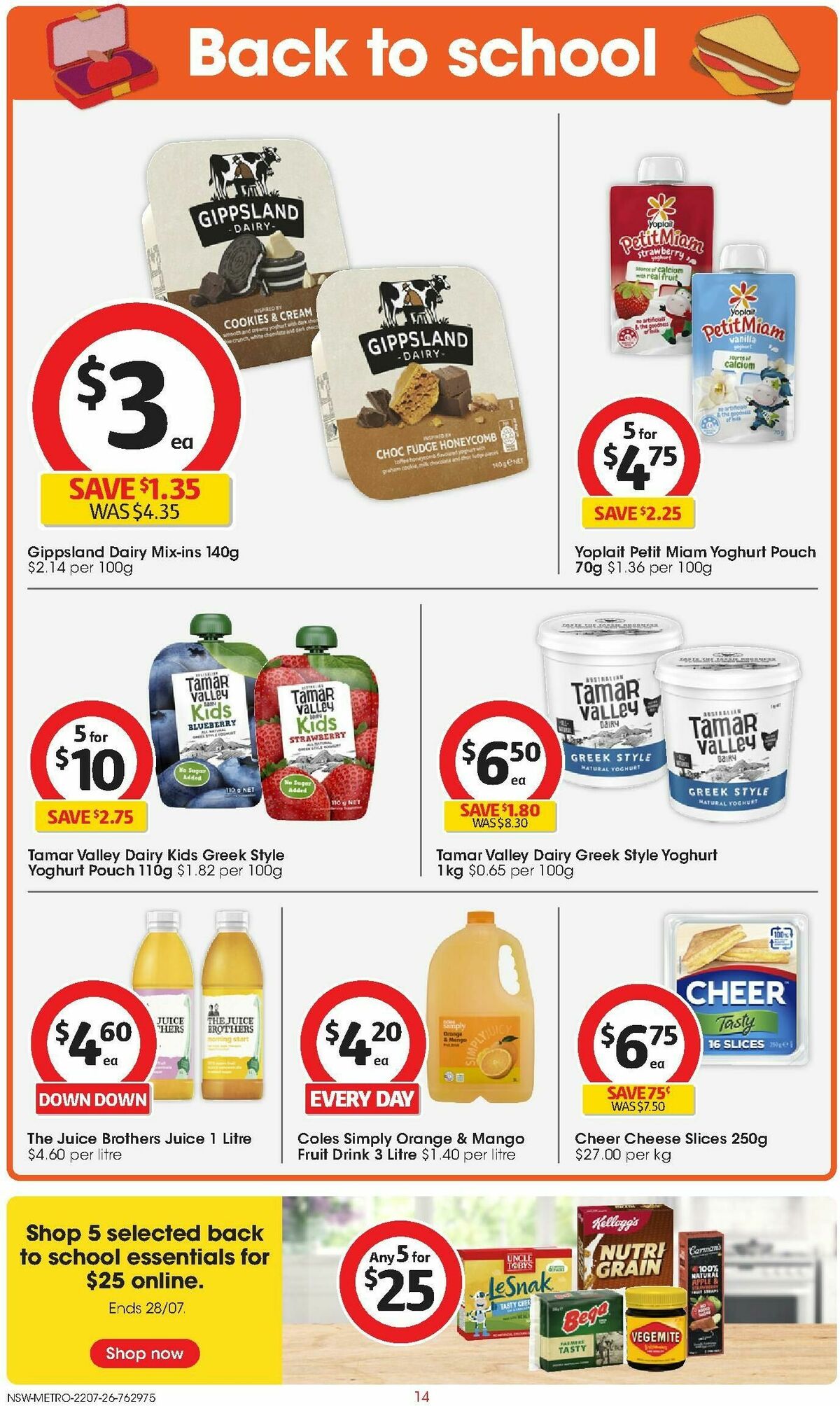 Coles Catalogues from 22 July