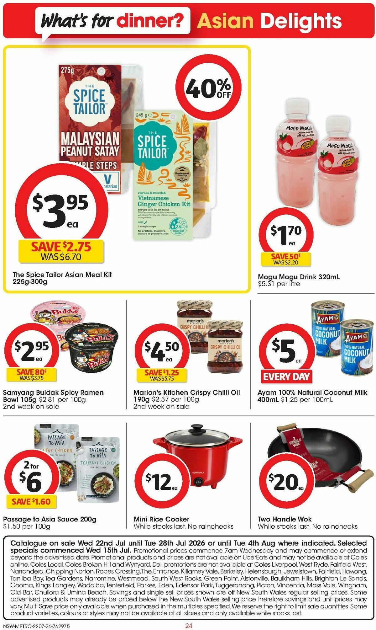 Coles Catalogues from 22 July