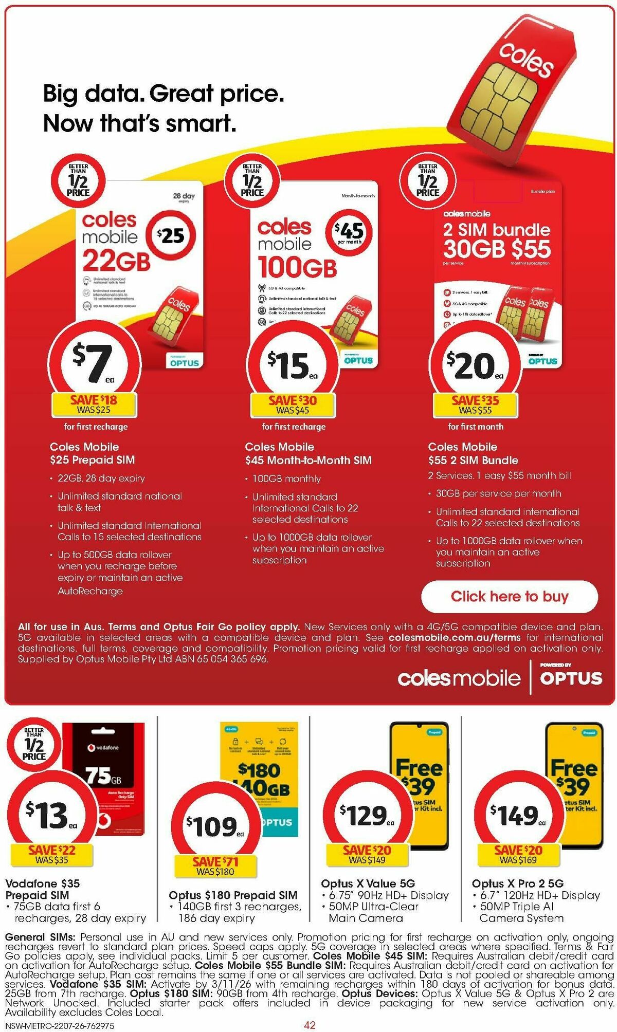 Coles Catalogues from 22 July