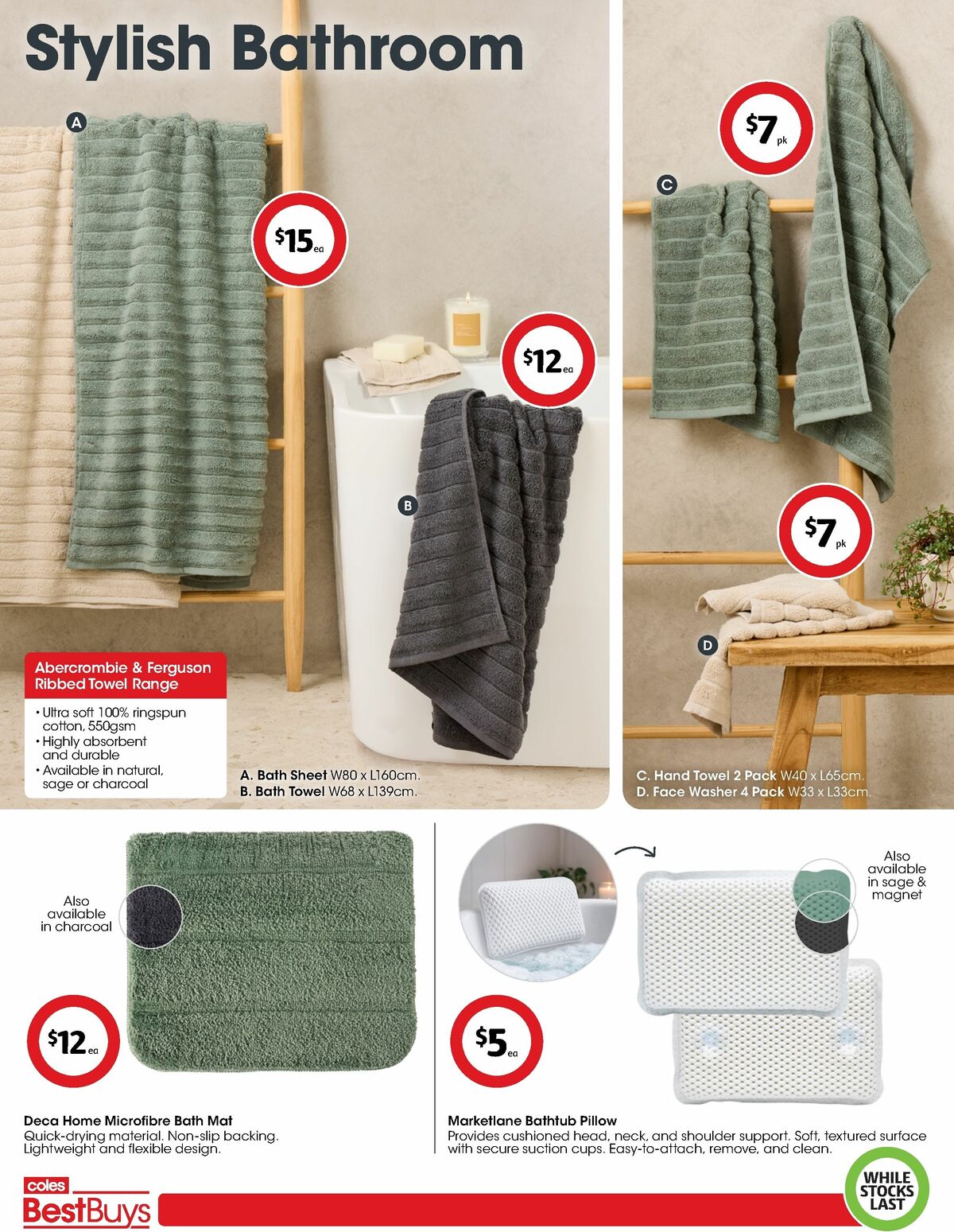 Coles Best Buys - Luxury Bed & Bath Catalogues from 31 July