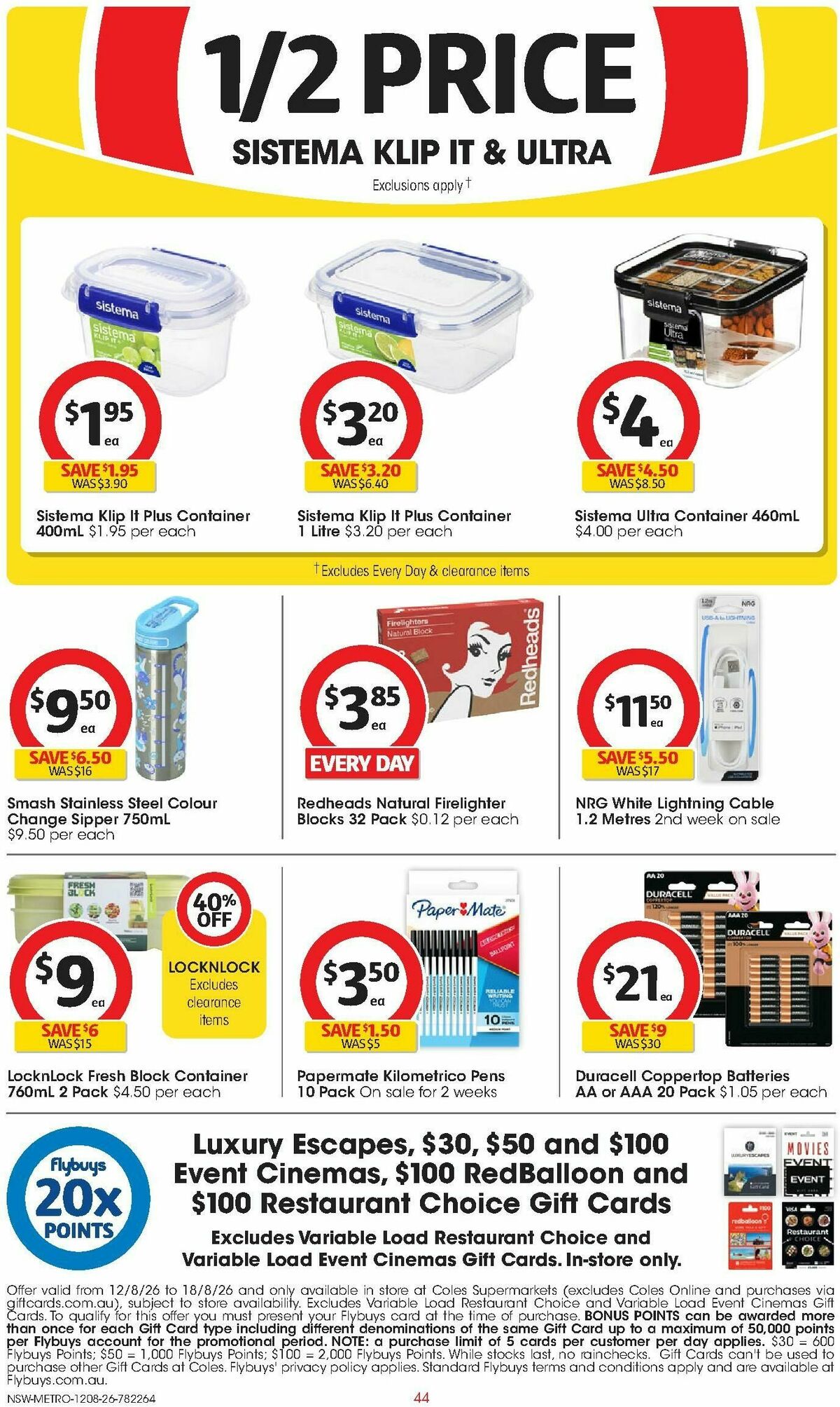 Coles Catalogues from 12 August