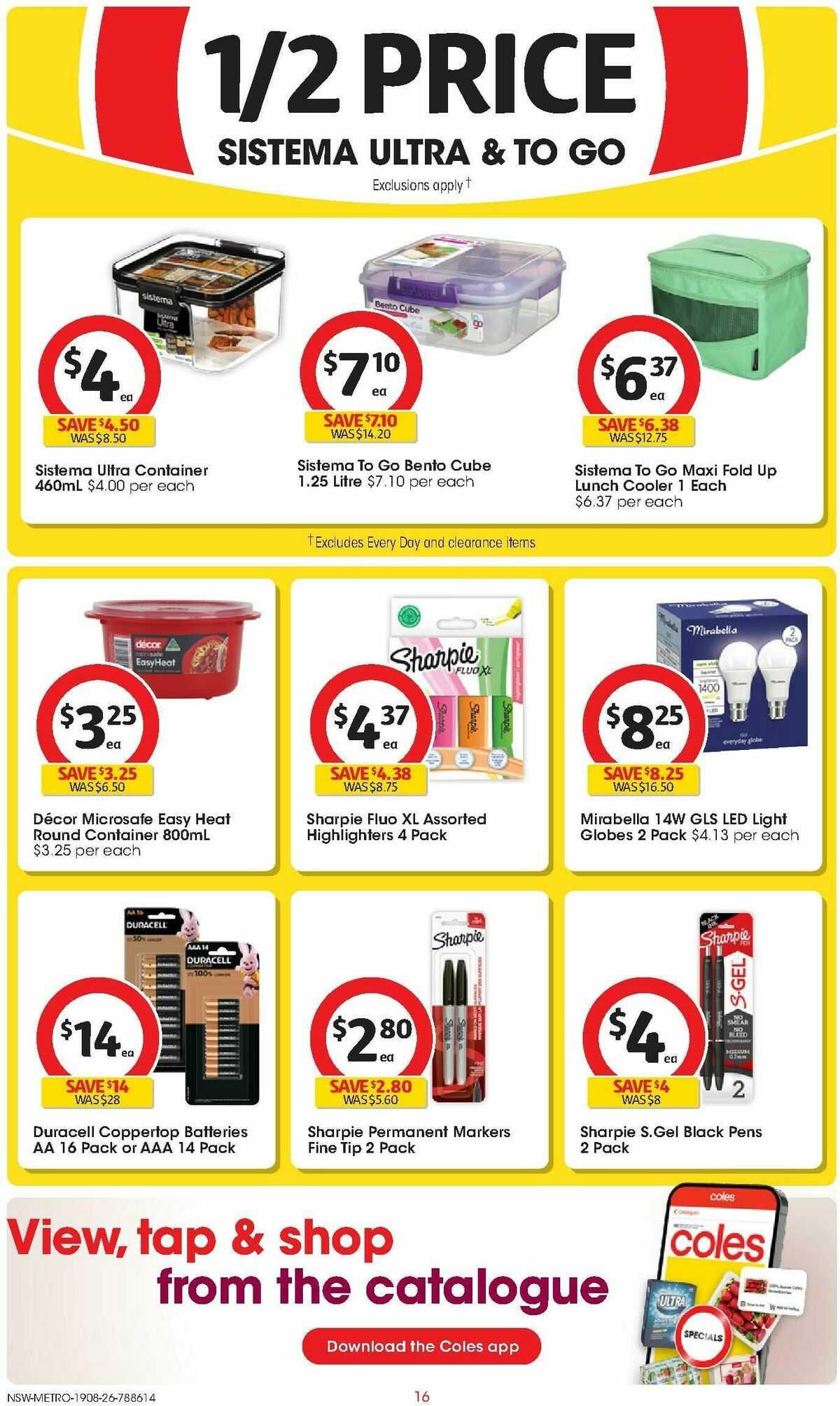 Coles Catalogues from 19 August