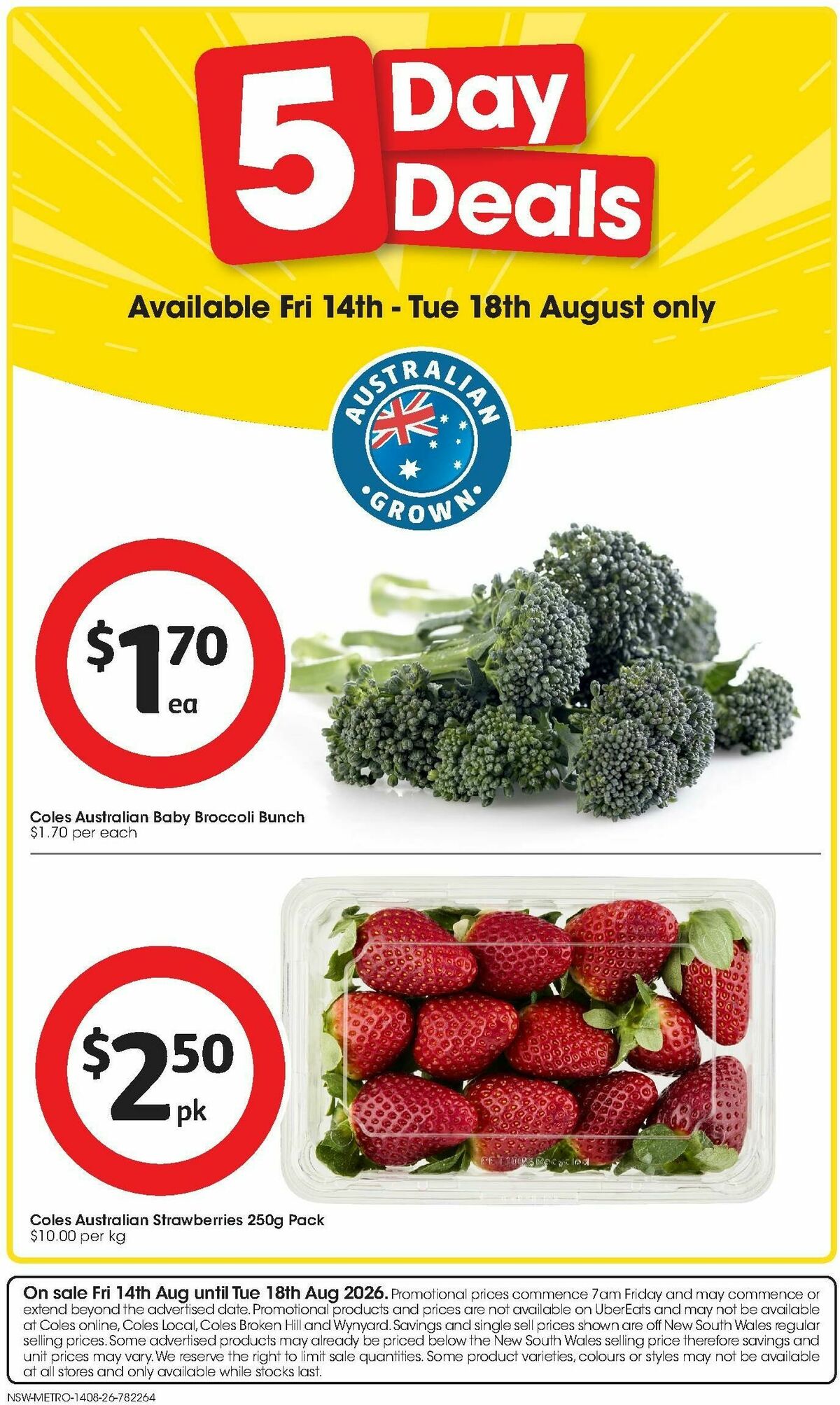 Coles 5 Day Deals Catalogues from 14 August