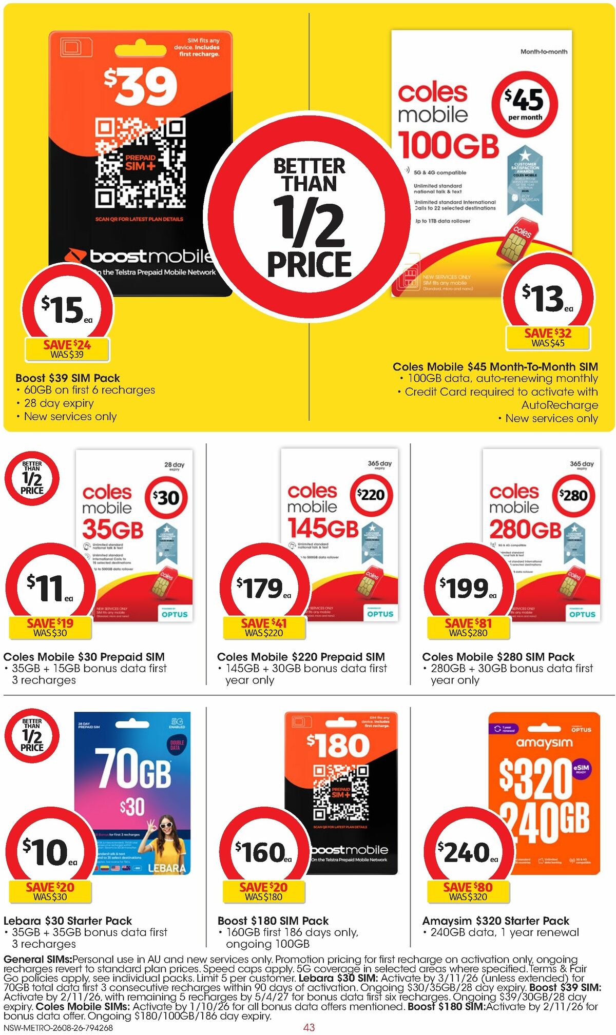 Coles Catalogues from 26 August