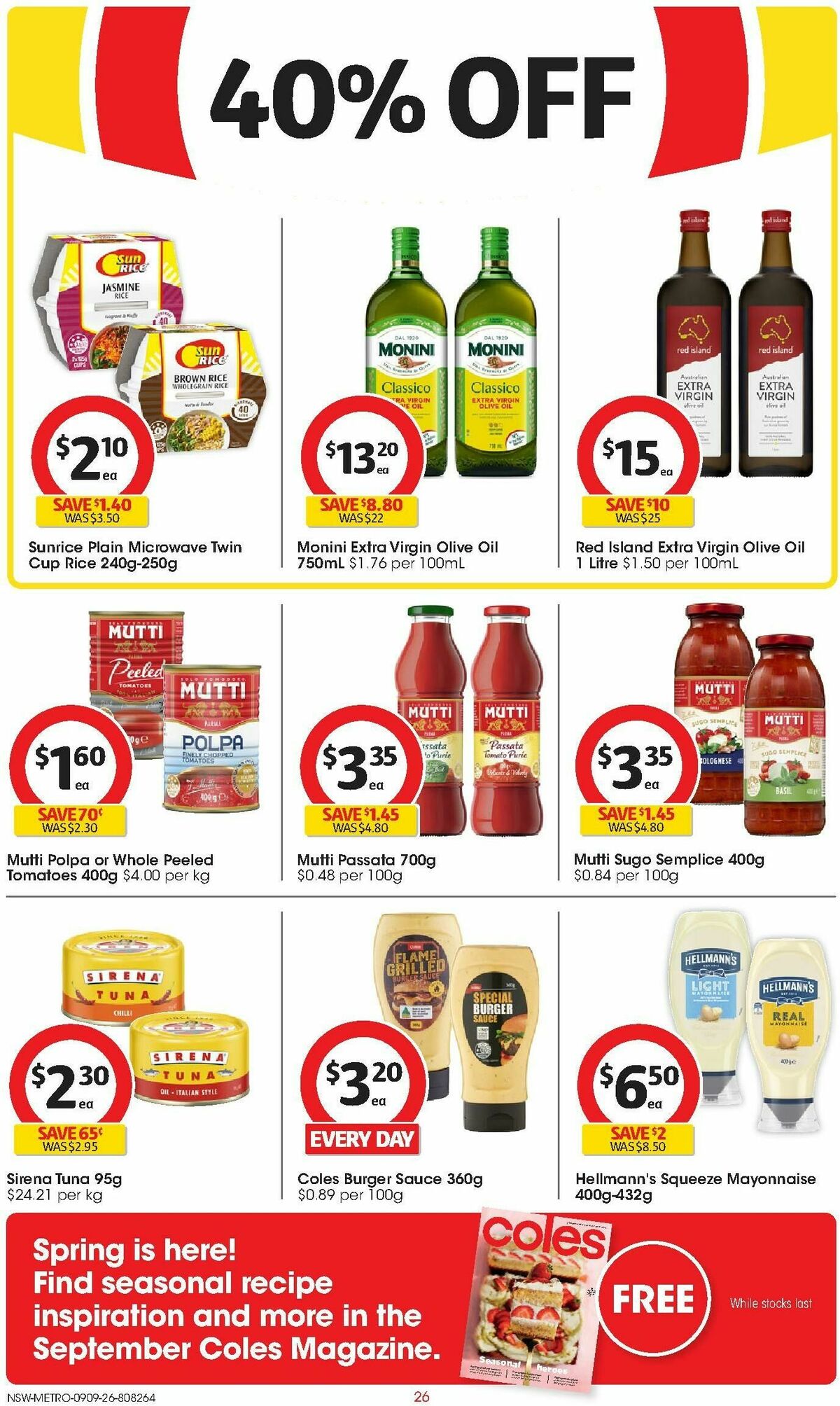 Coles Catalogues from 9 September