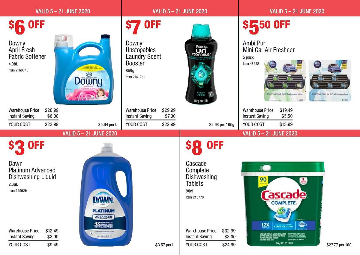 Costco Warehouse Savings Catalogues from 5 June