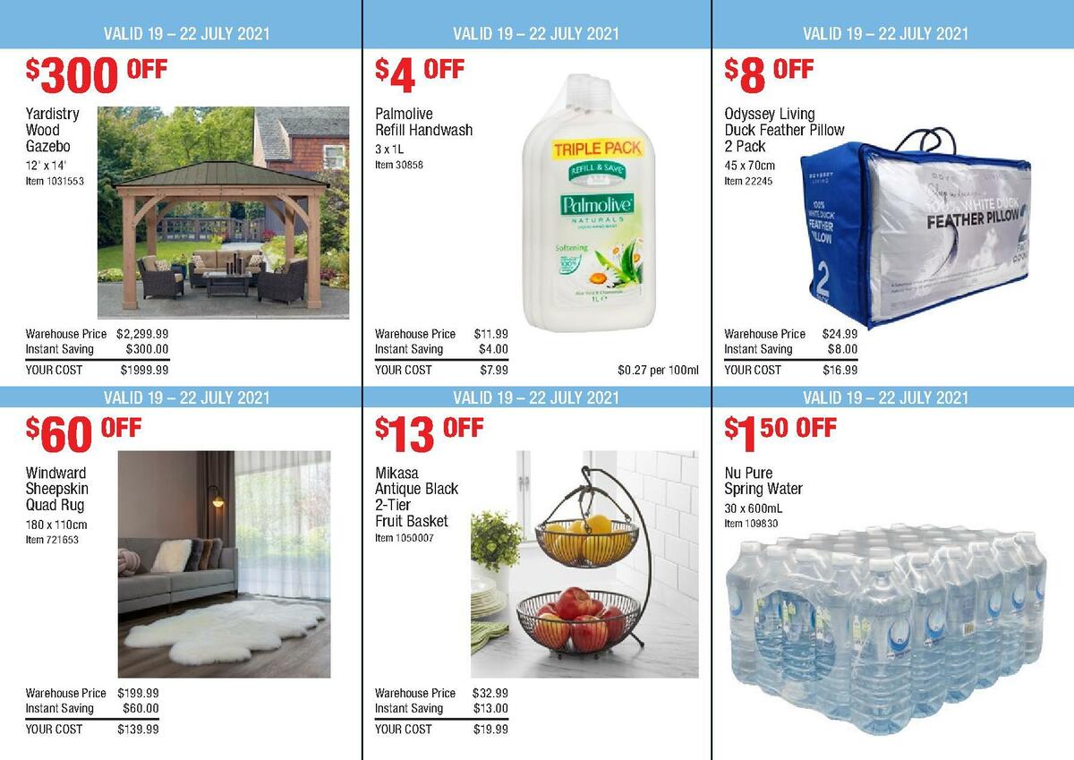 Costco In-Warehouse Savings Catalogues from 19 July