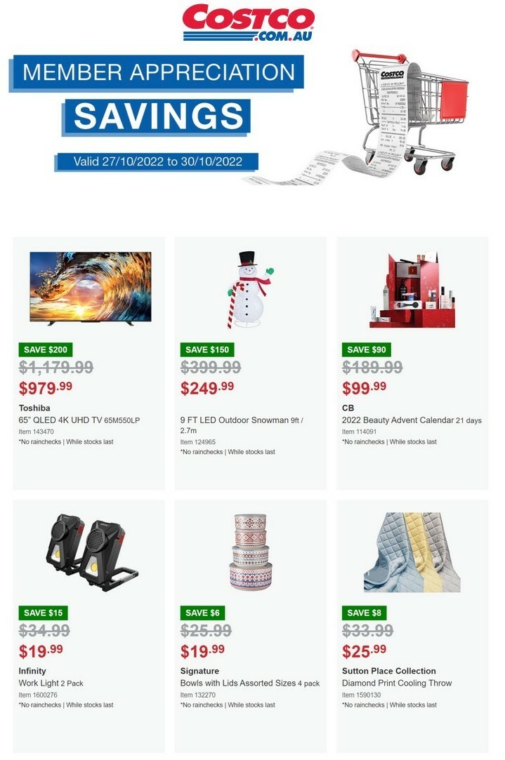 Costco 4 Days of Savings Catalogues from 27 October