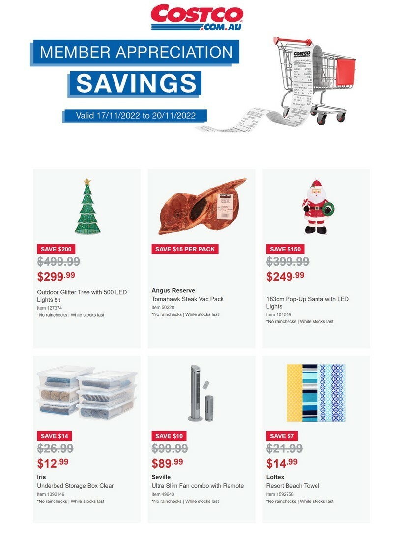 Costco 4 Days of Savings Catalogues from 17 November