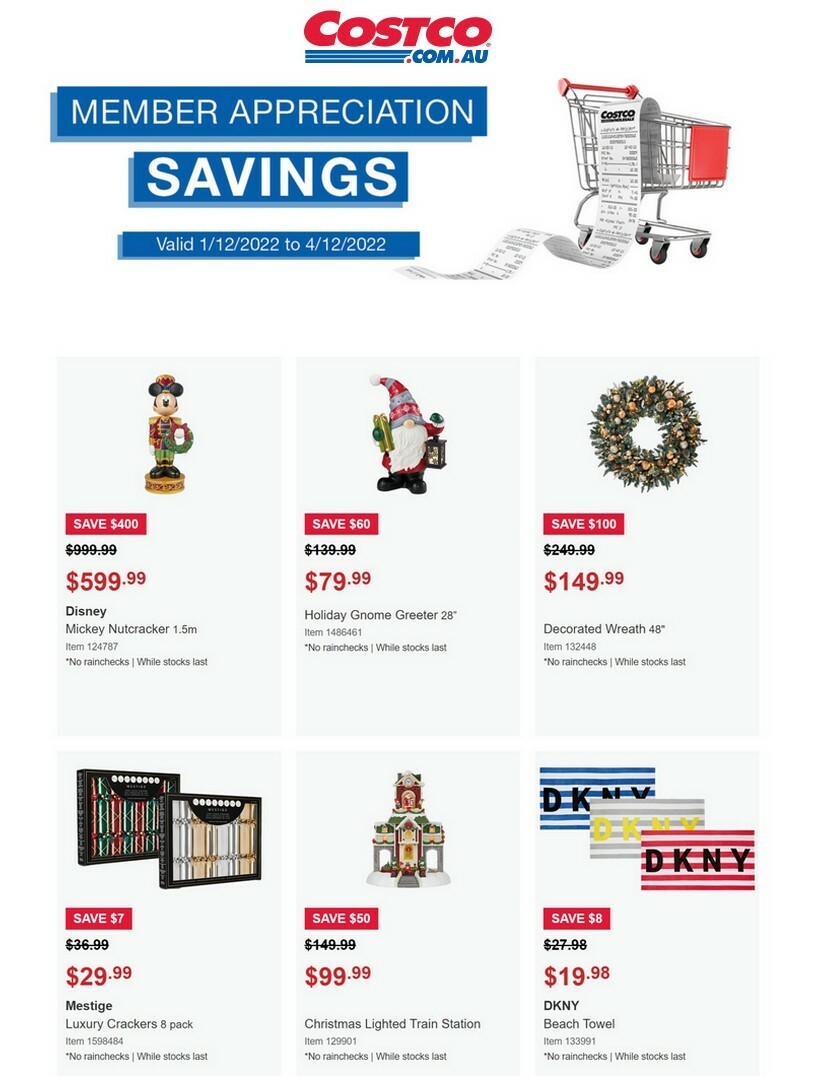 Costco Member Appreciation savings Catalogues from 1 December