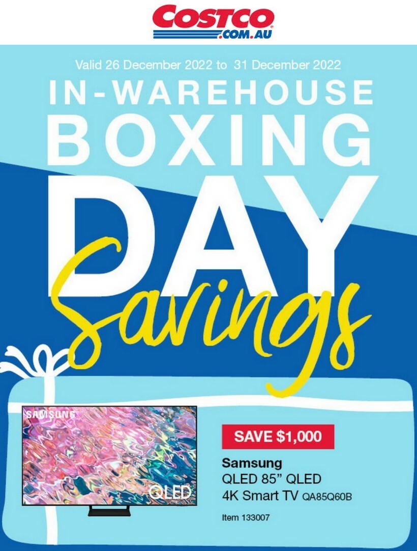 Costco Boxing Day Catalogues from 26 December