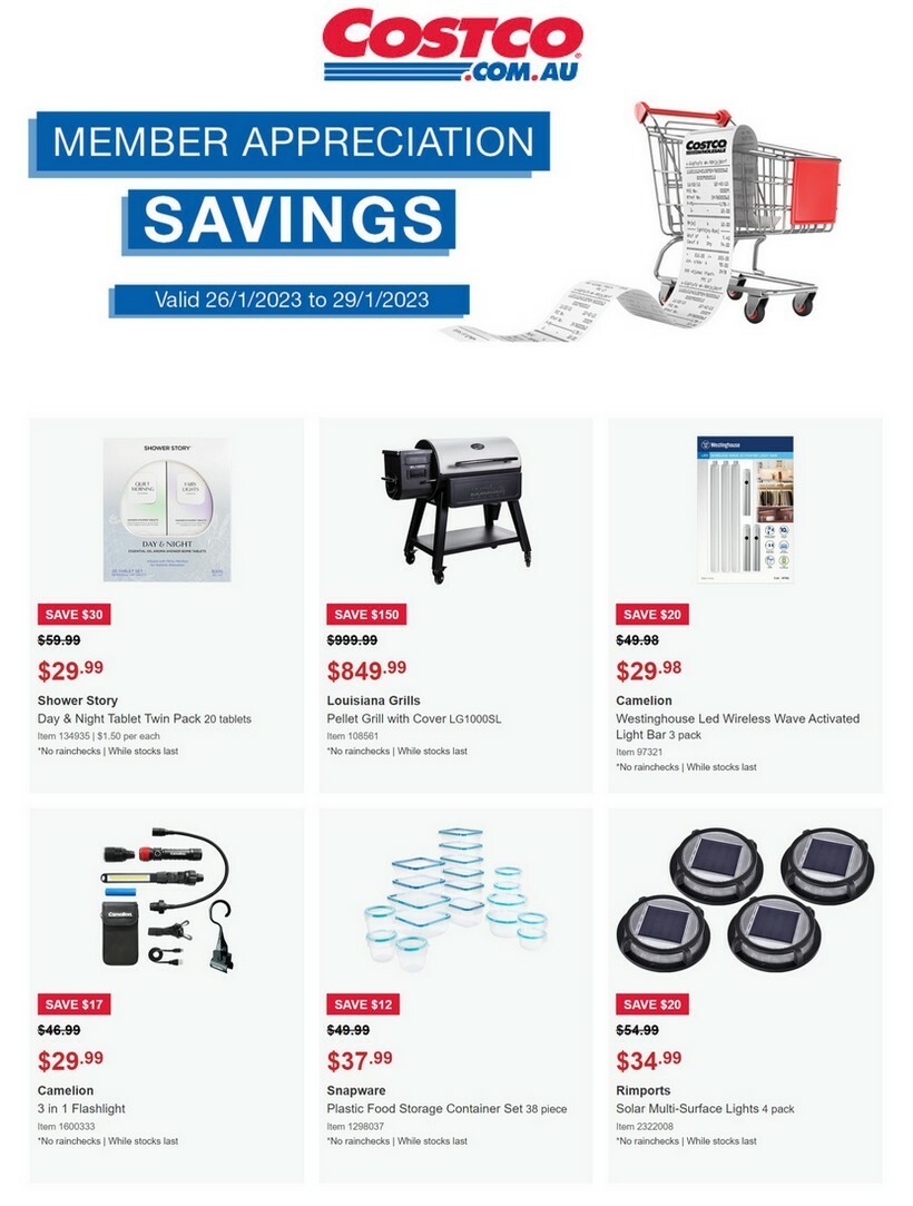 Costco Member Appreciation savings Catalogues from 26 January