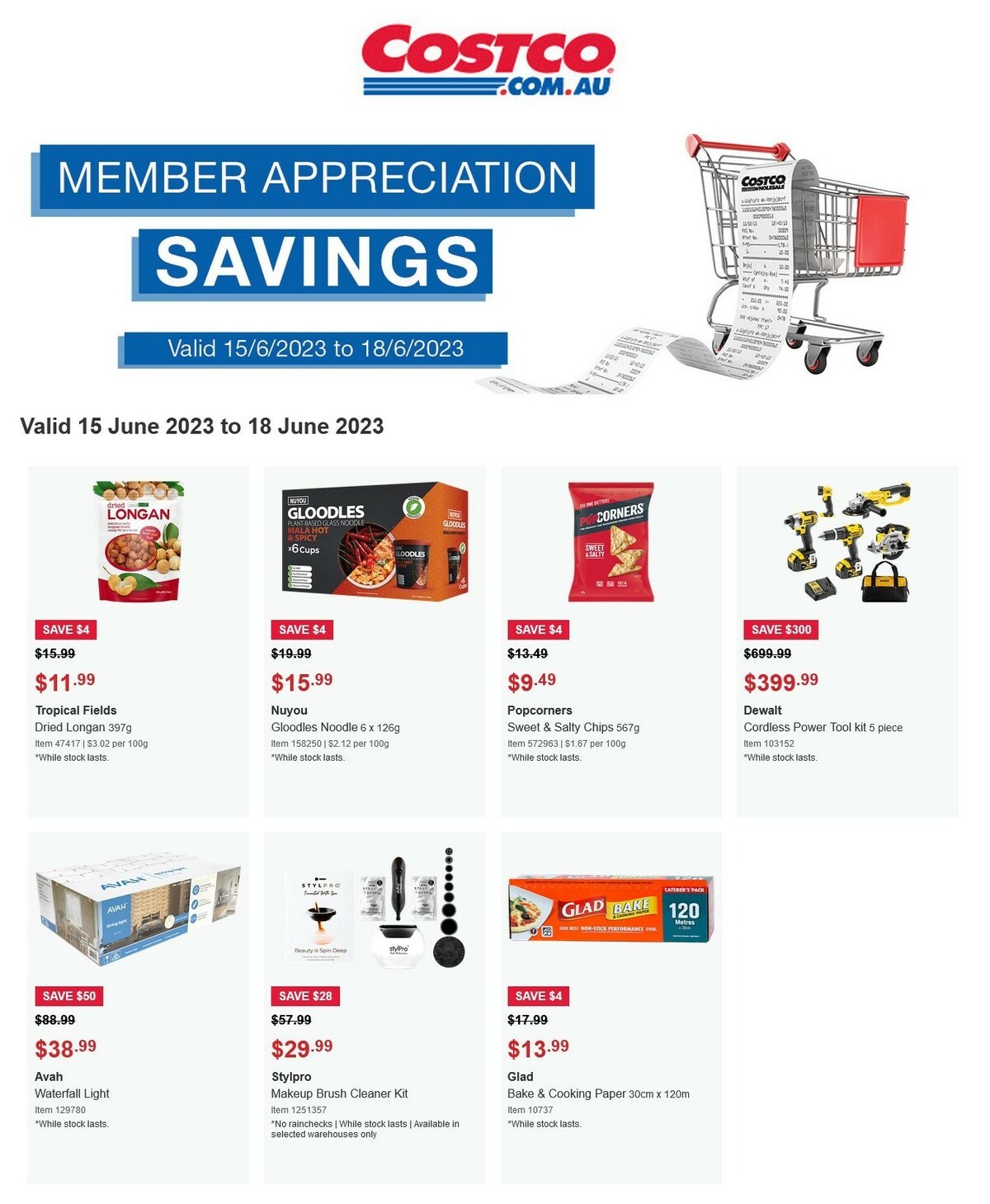 Costco Member Appreciation savings Catalogues from 15 June