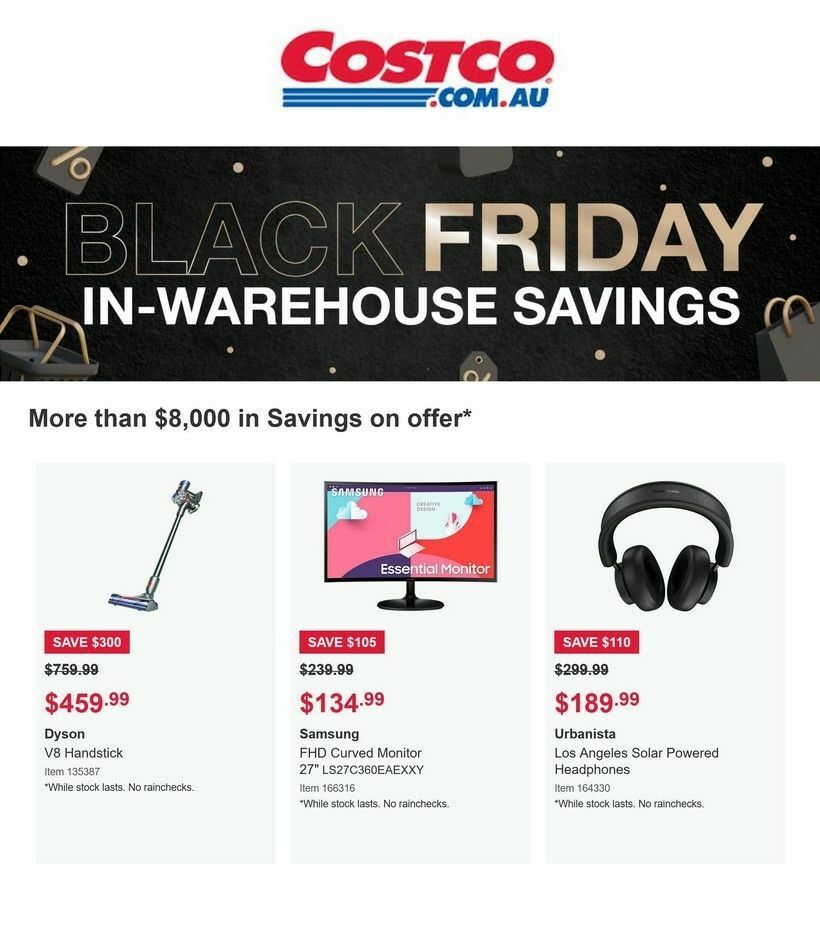 Costco Black Friday Catalogues from 24 November