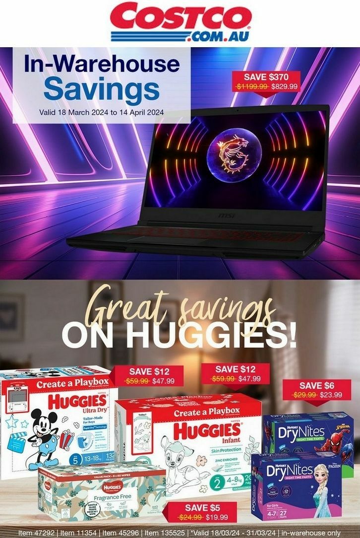 Costco Catalogues from 18 March