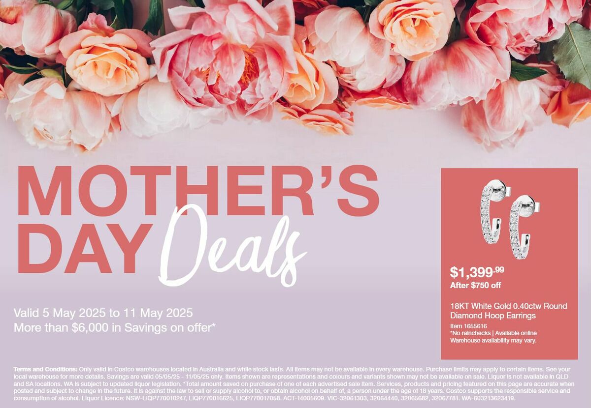 Costco Mother's Day Catalogues from 5 May